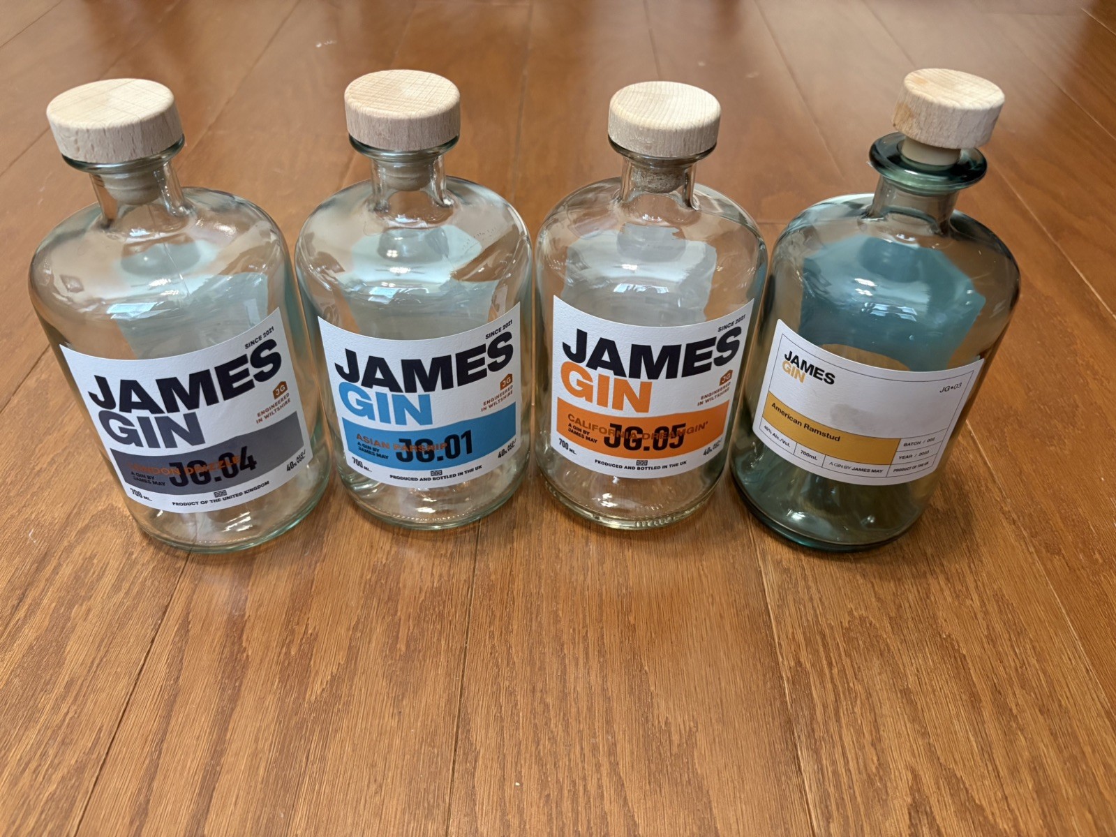 Top Gear / Grand Tour James May / James Gin Bottle Assortment Empty
