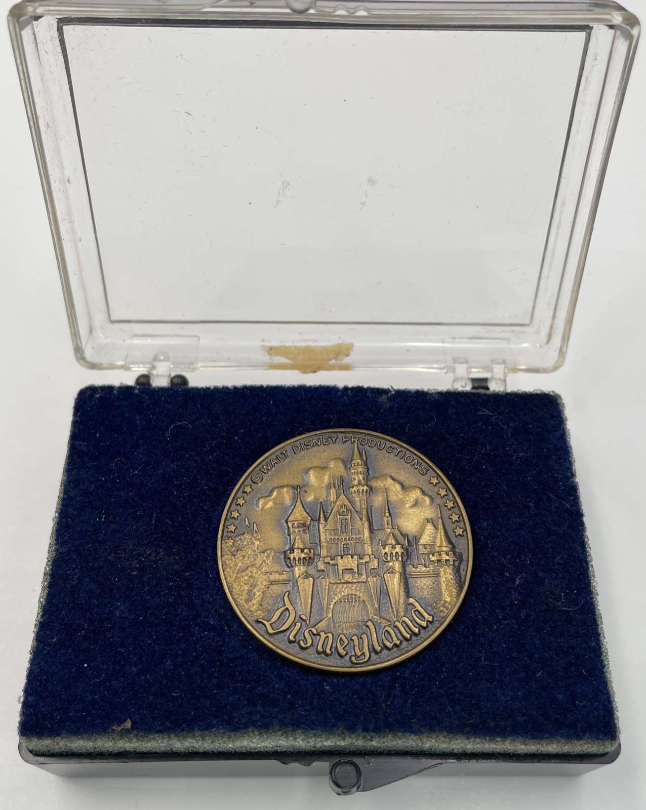 Vtg 1960's Disneyland Cast Bronze Souvenir Walt Disney Main Street Mickey Coin