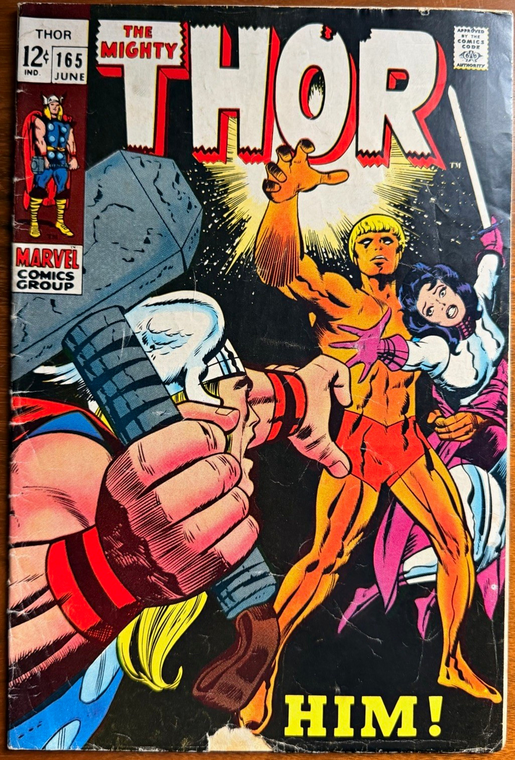 The Mighty Thor #165 1st Full Appearance of Him/Adam Warlock, KEY (see photos)