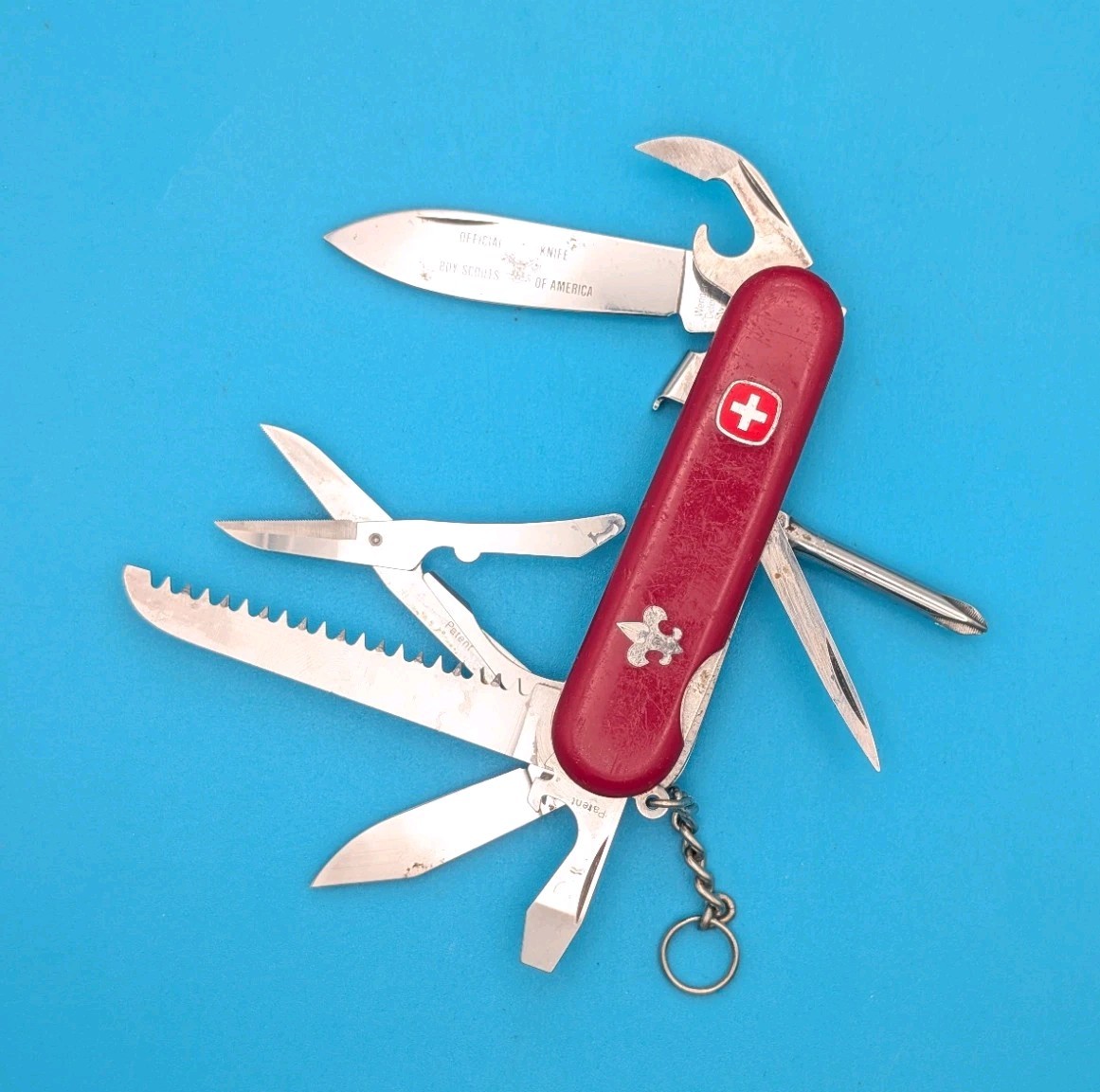RARE Vintage Wenger SAFARI - BOY SCOUT EDITION Swiss Army Knife 85mm