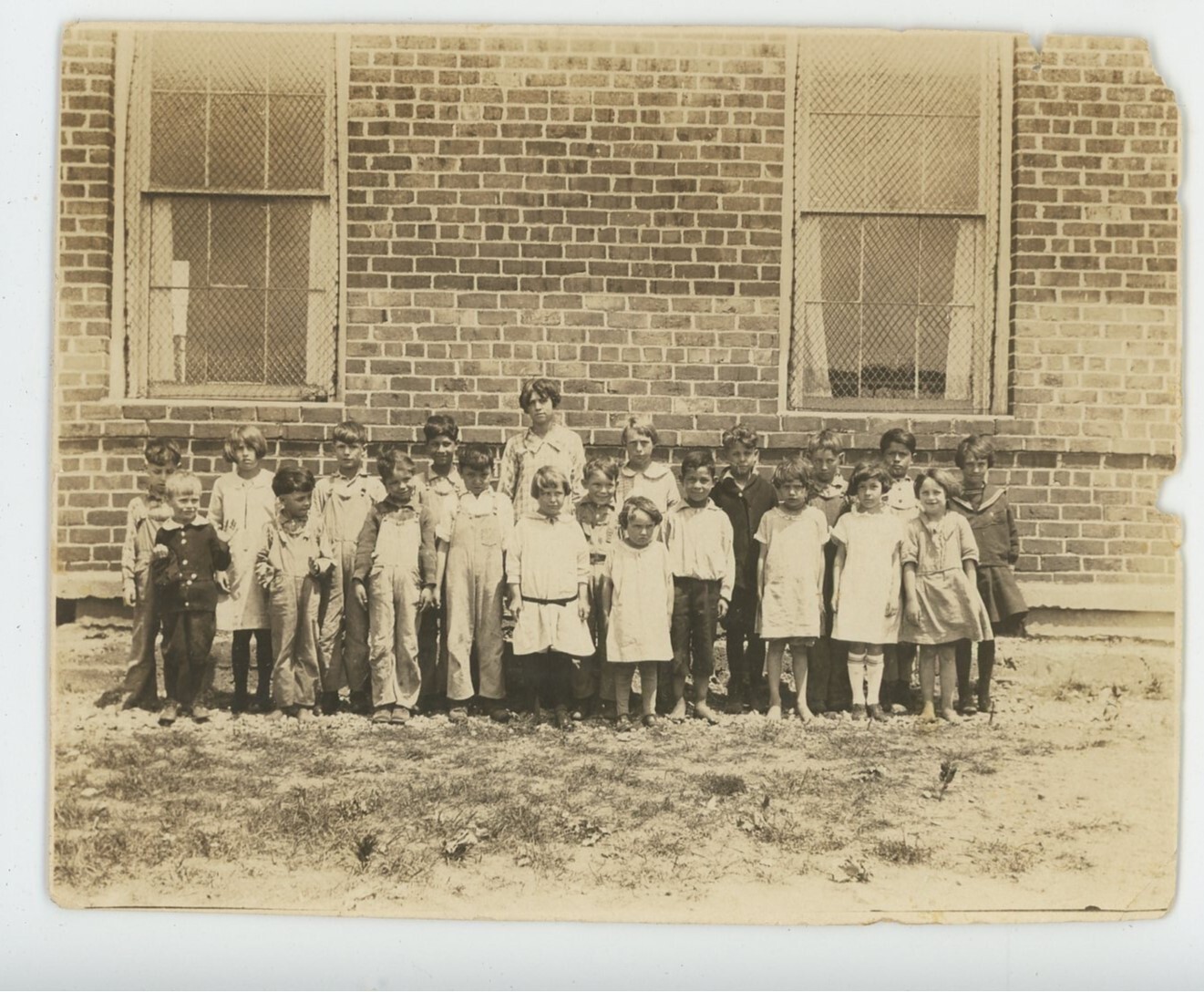 Vintage Photo Historic Owen School Superior Model Classmates Cherokee OK 1920s