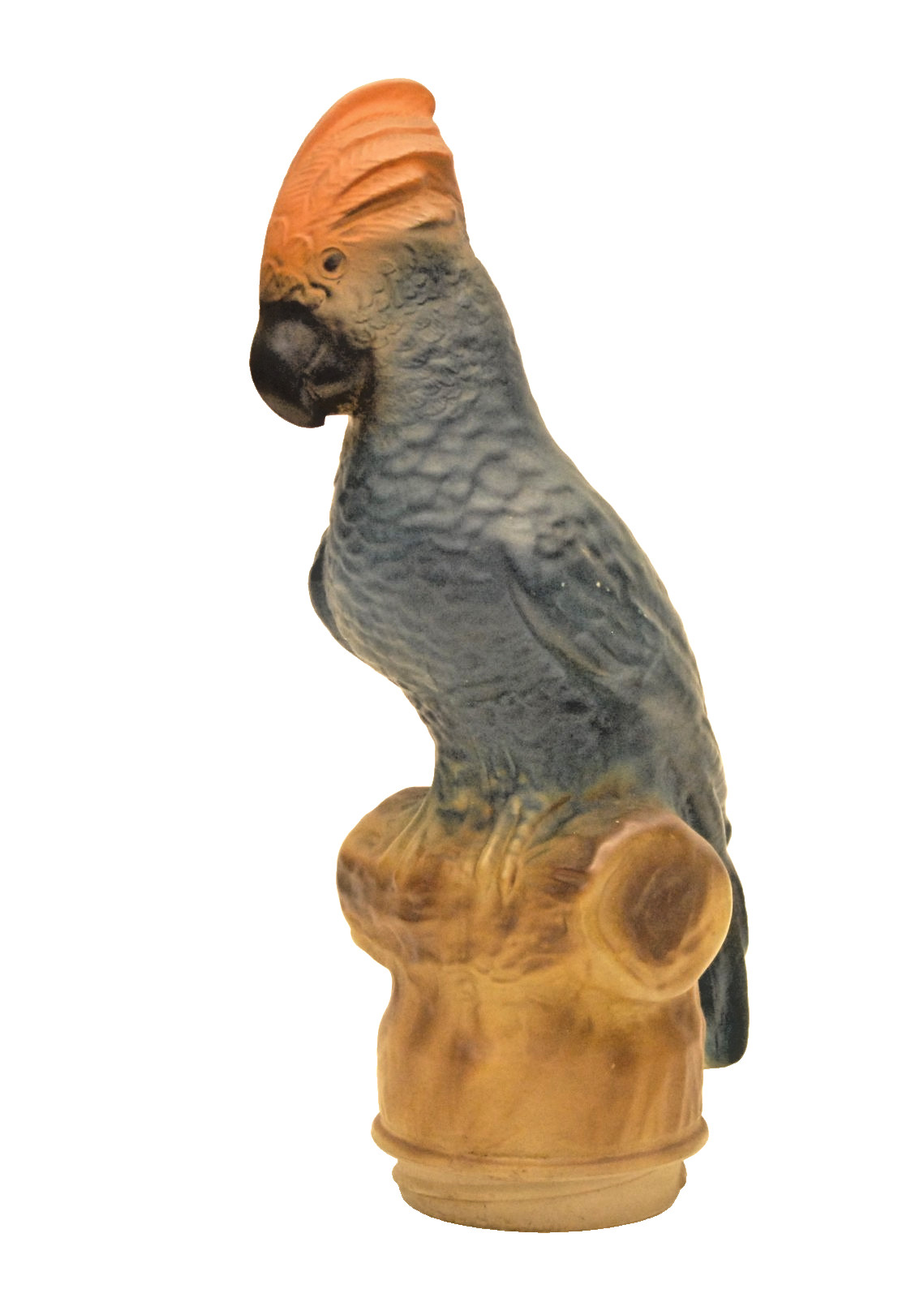 VINTAGE 1920's-30's TIFFIN GLASS PARROT NOVELTY ACCENT LAMP SHADE NICE PAINT