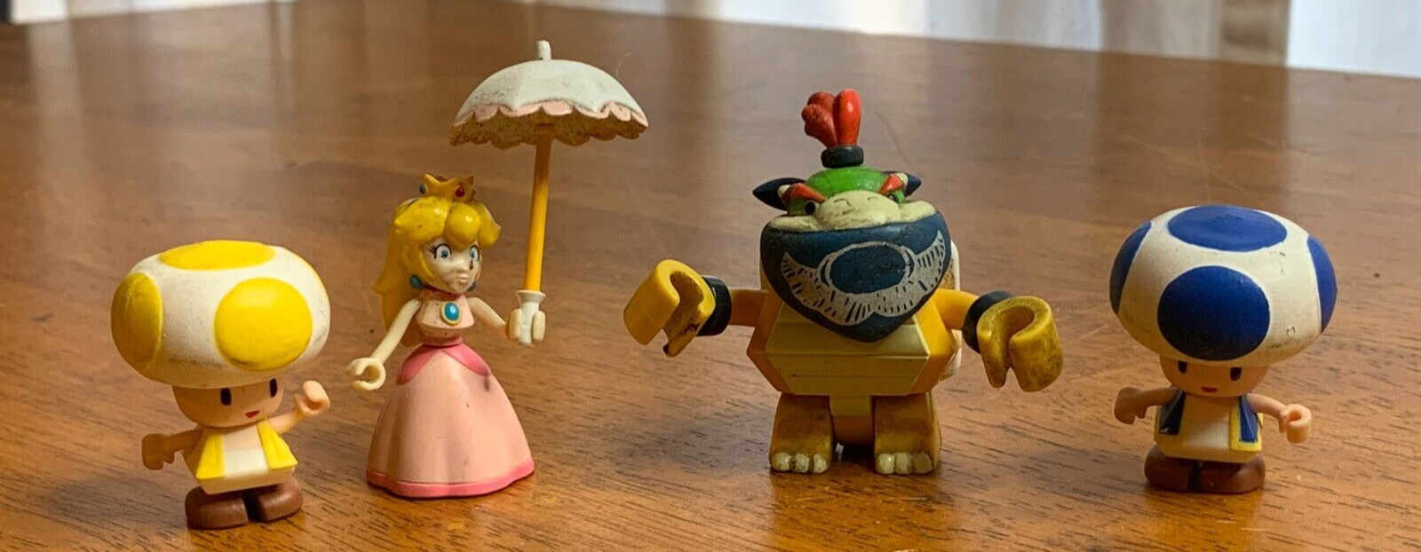 Yujin 2003 Nintendo Super Mario Princess Peach Red Yellow Toad Koopa Jr Sunshine
