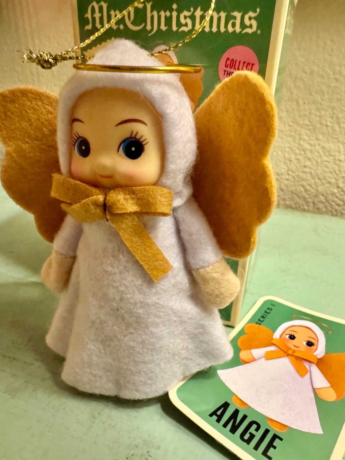 Mr. Christmas Mystery Mini Elf Ornament Angie Angel NEW Series 1 Collectible