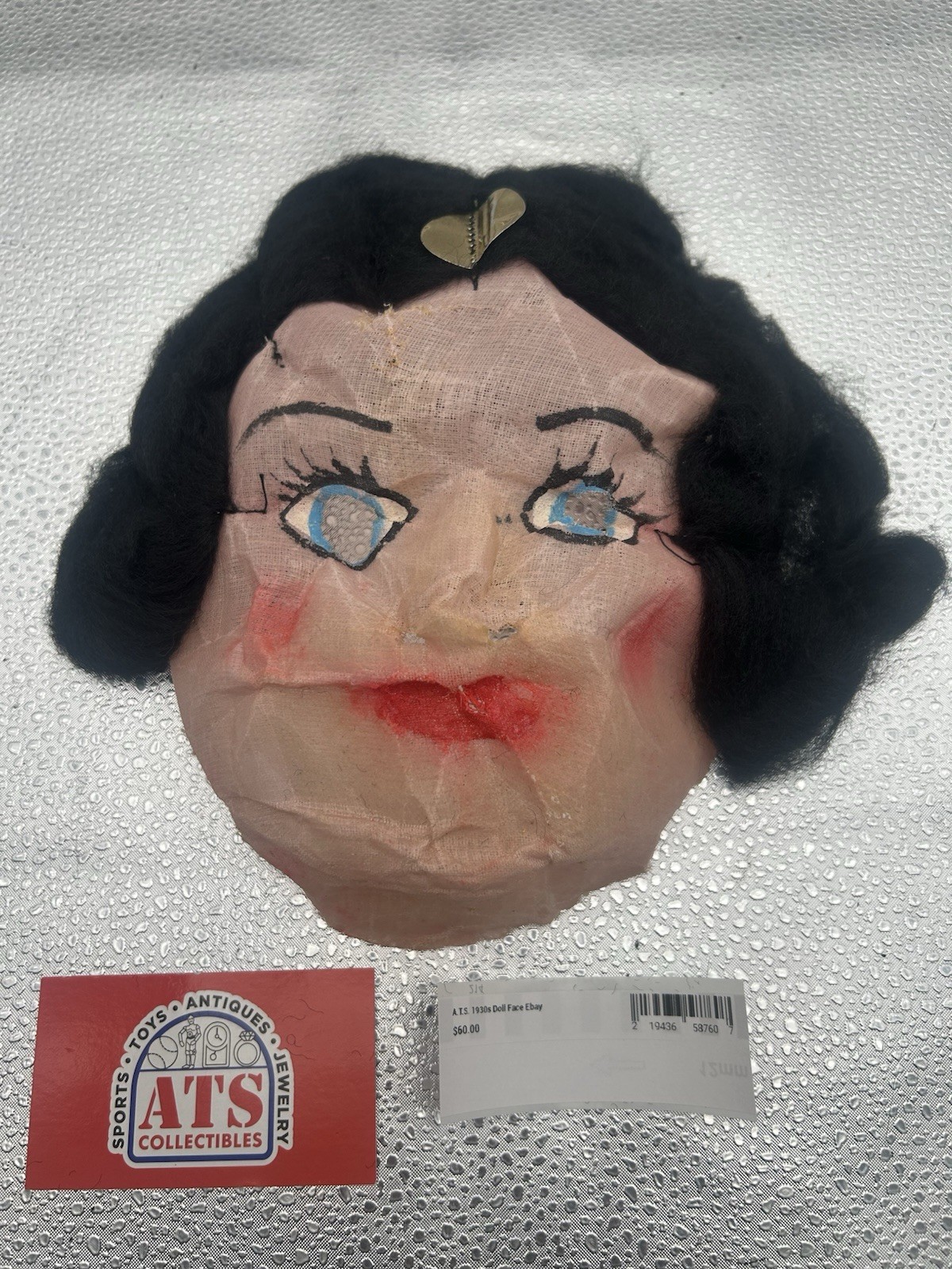 *****Happy Halloween Vintage 1930's Gauze/Buckram Snow White Halloween Mask*****