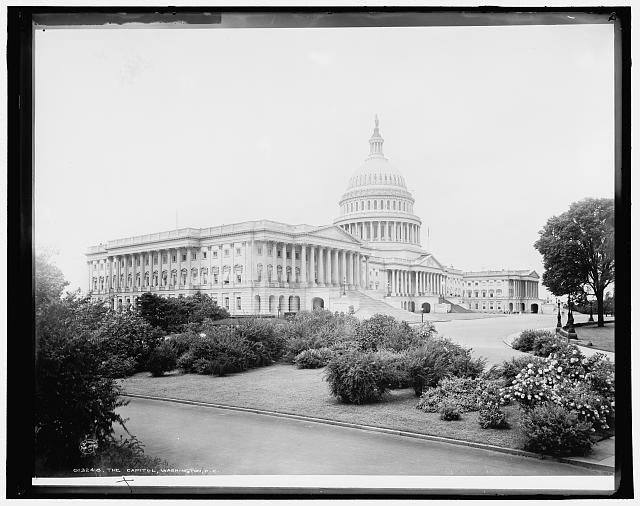 Washington DC Capitol 1901 U.S. Capitol Building Government Facilities