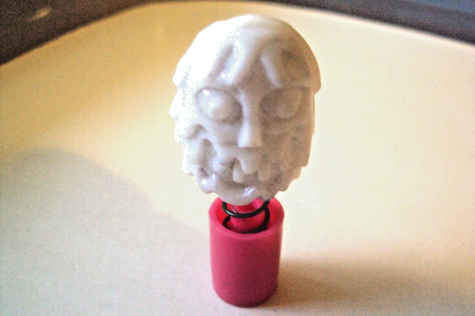 Vtg Gumball Charm Cracker Jack 60's HK MONSTER POPPER Vending machine prize toy