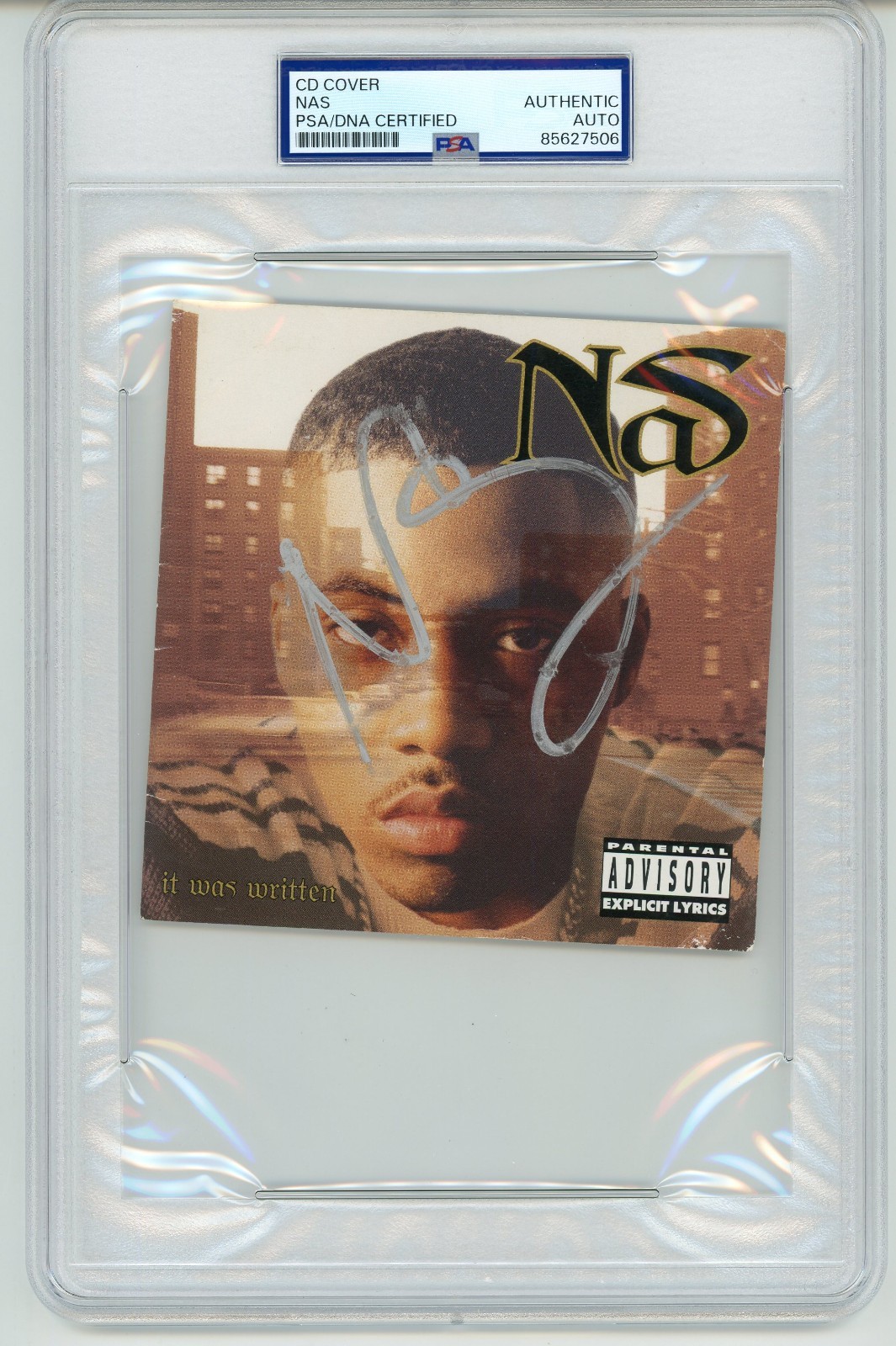 Nas ~ Signed Autographed It Was Written CD Cover ~ PSA DNA Encased