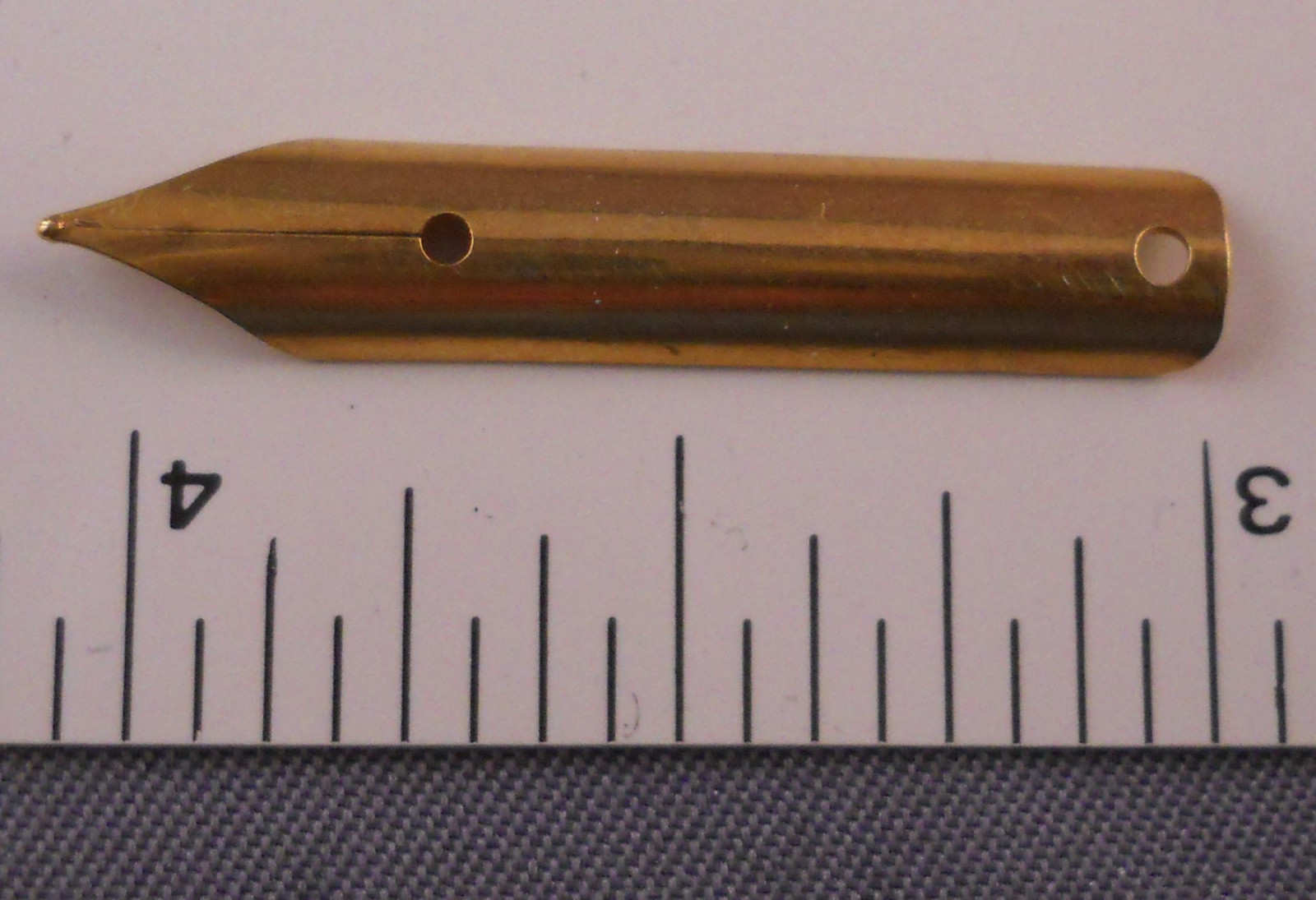 Fountain Pen Nib-vintage---gold plated-Size 2-unmarked--2 for one price