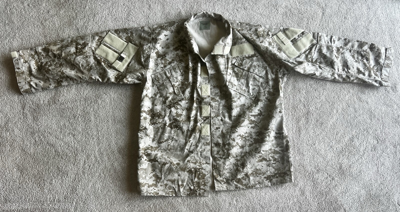 PARACLETE SOF Desert Digital Khaki BDU Top Extra Large Special Forces/ Delta NOS