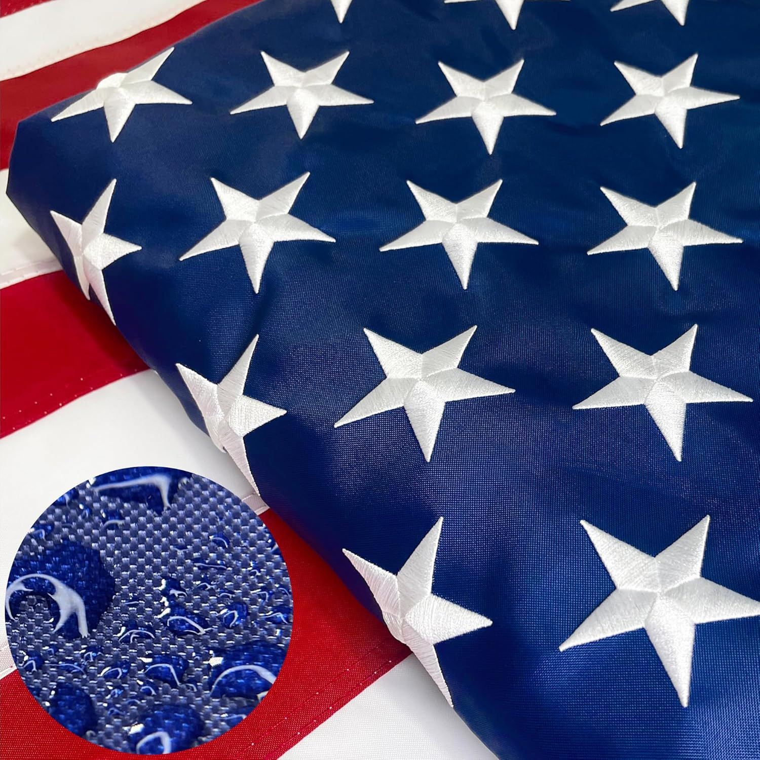 Premium American Flag 3X5 FT 3 Pack, Heavy Duty US Flags for High Wind