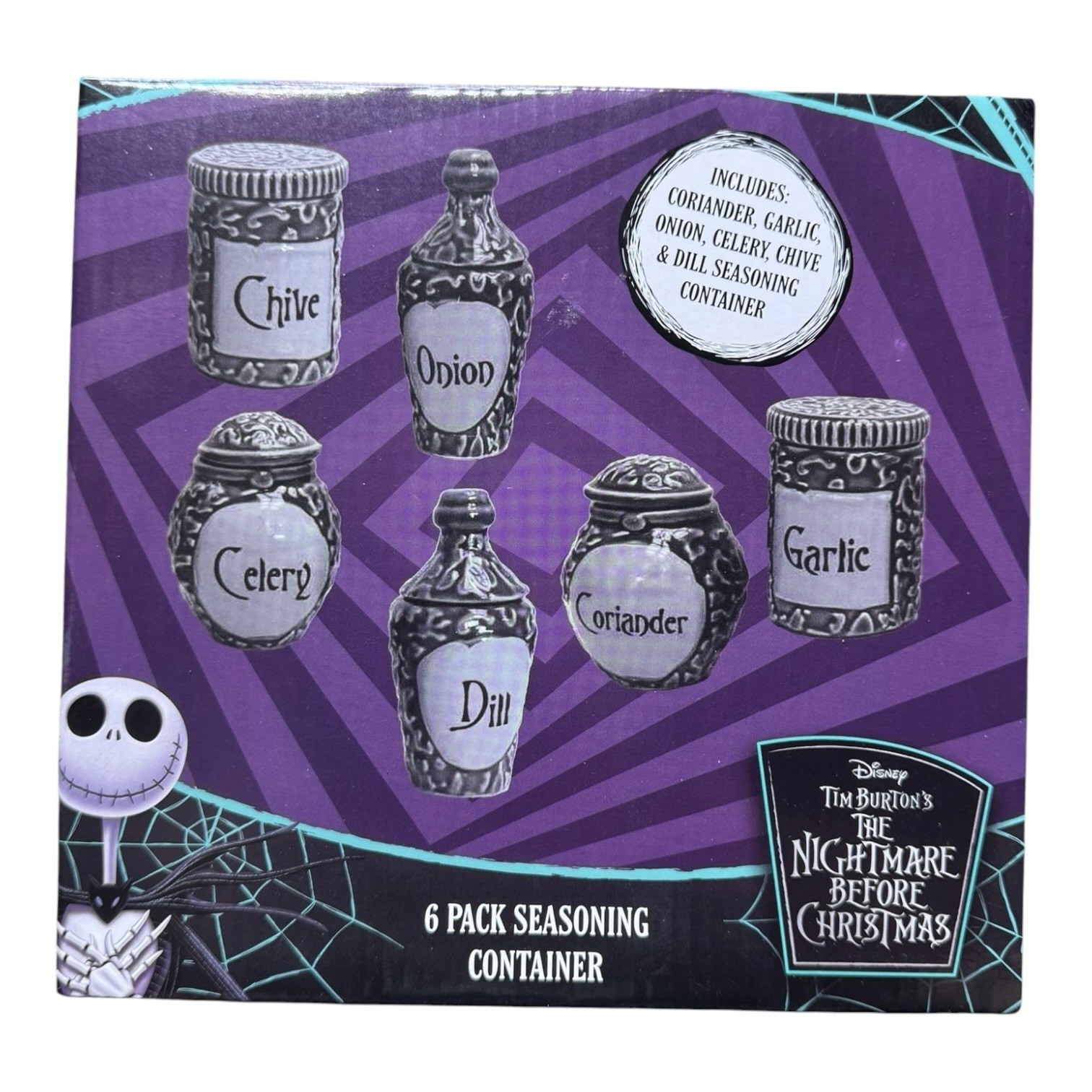 Disney Nightmare Before Christmas Herb Jar Set BoxLunch Exclusive New Sealed