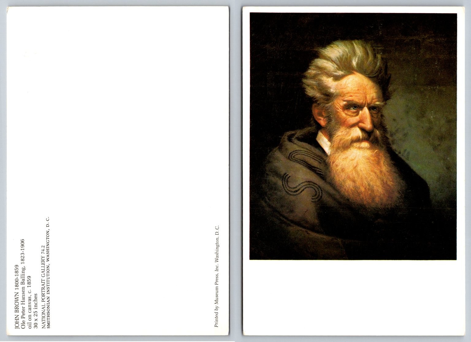 John Brown Portrait Postcard Ole Peter Hansen Balling National Portrait Gallery