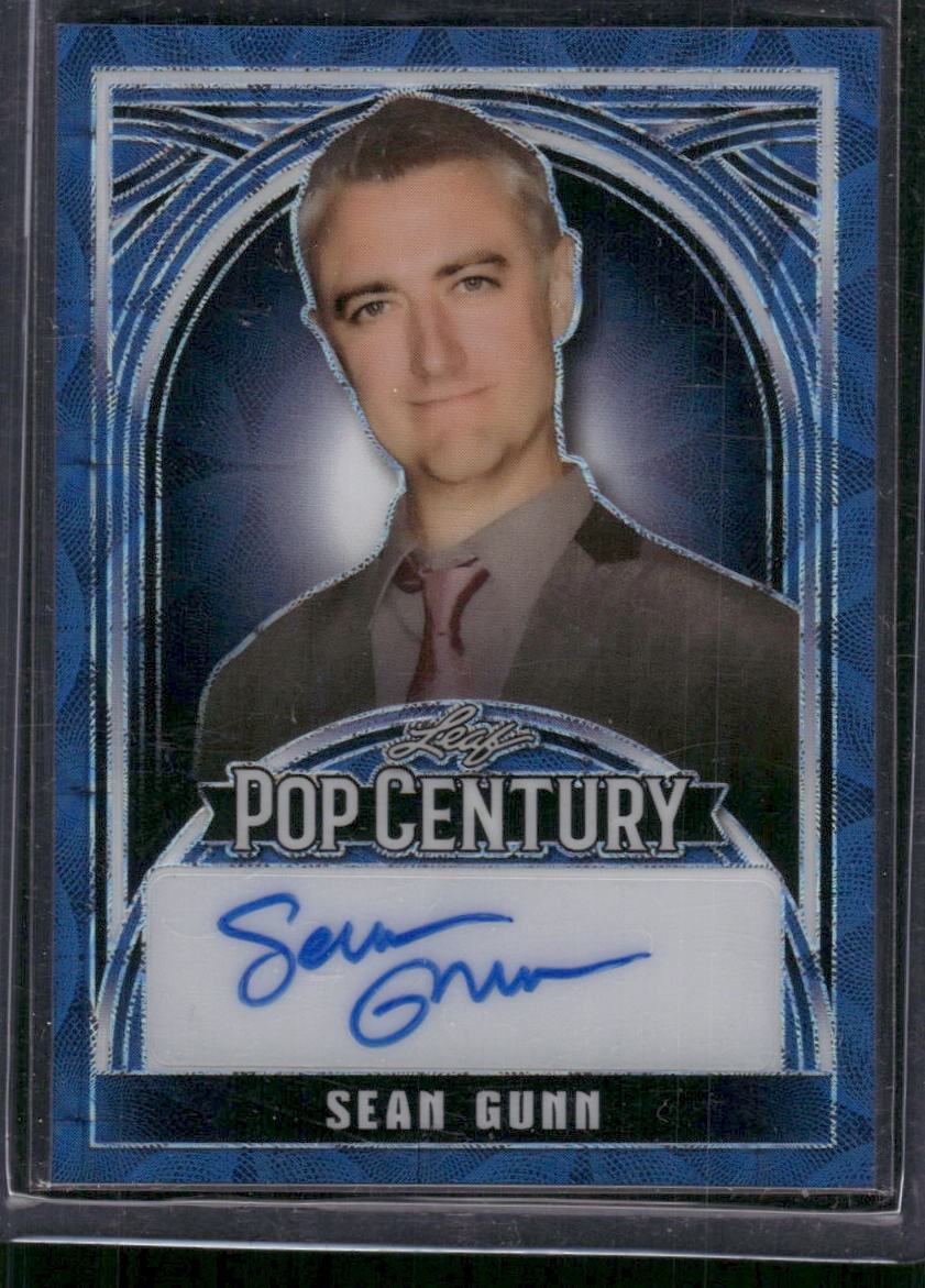 Sean Gunn 2024 Leaf Metal Pop Century Blue Auto Autograph #D 6/6