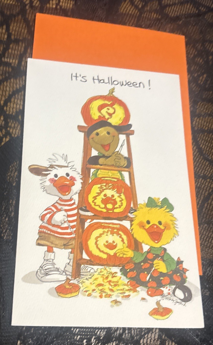 Vintage 1993 Suzy’s Zoo Halloween Greeting Card NOS w/ Envelope