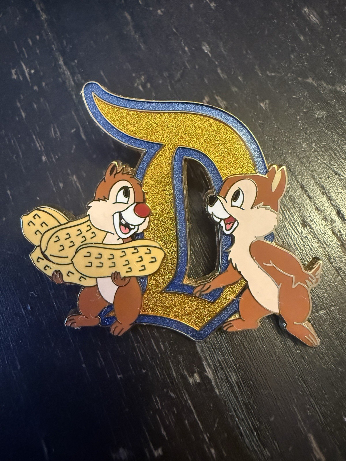 Disney DLR - Chip & Dale Gothic D Where Dreams Come True Pin 2007 Disneyland