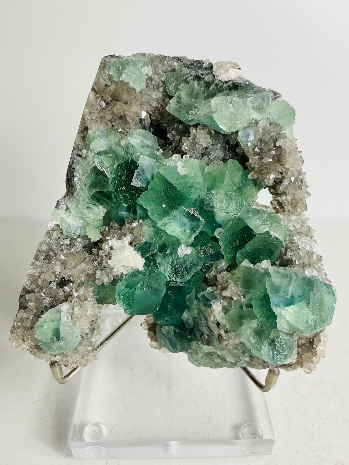 Fluorite on Quartz Matrix Yaogangxian Mine Hunan China 1118 grams