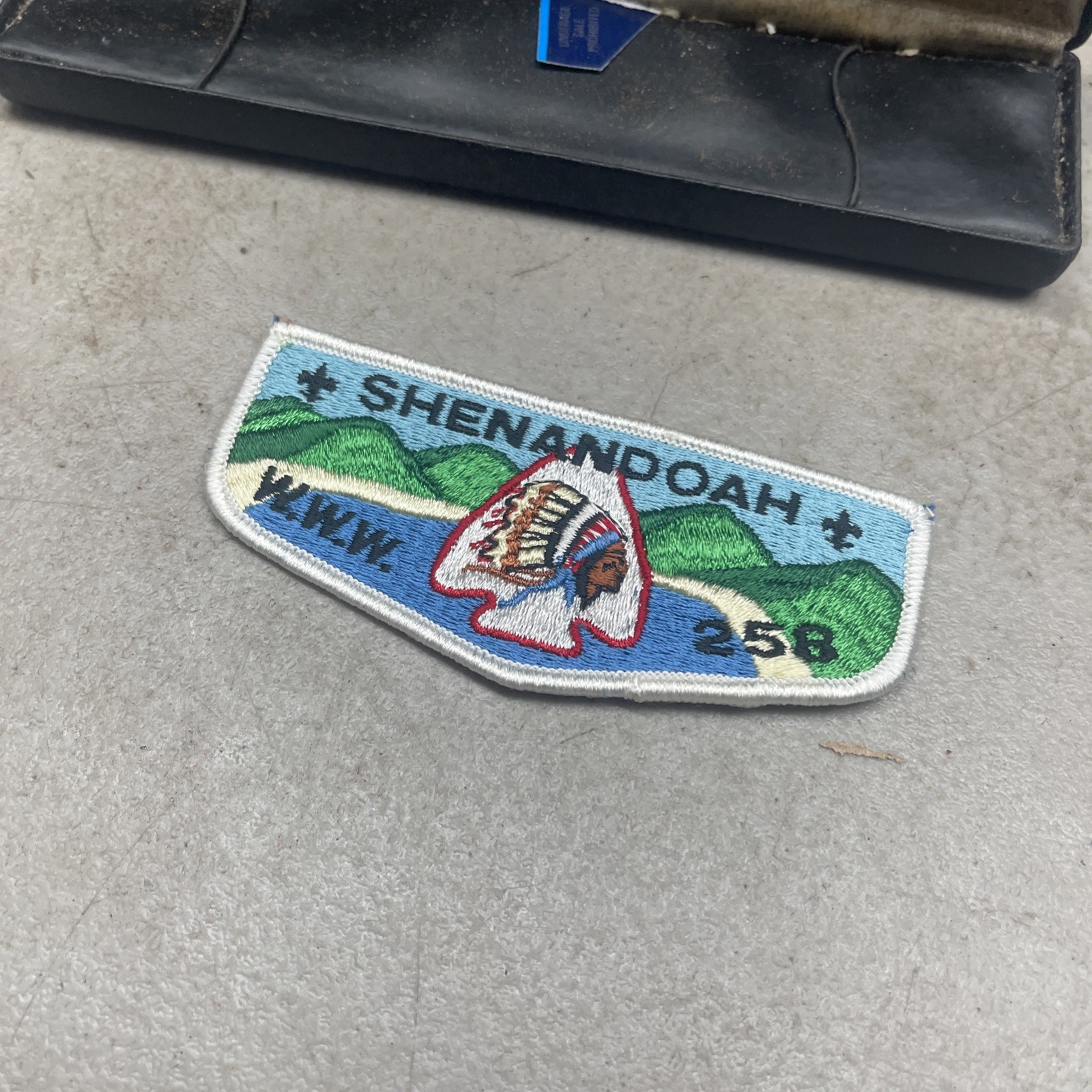 OA Shenandoah Lodge 258 Flap WHT Bdr. Stonewall Jackson Area Council 763, VA