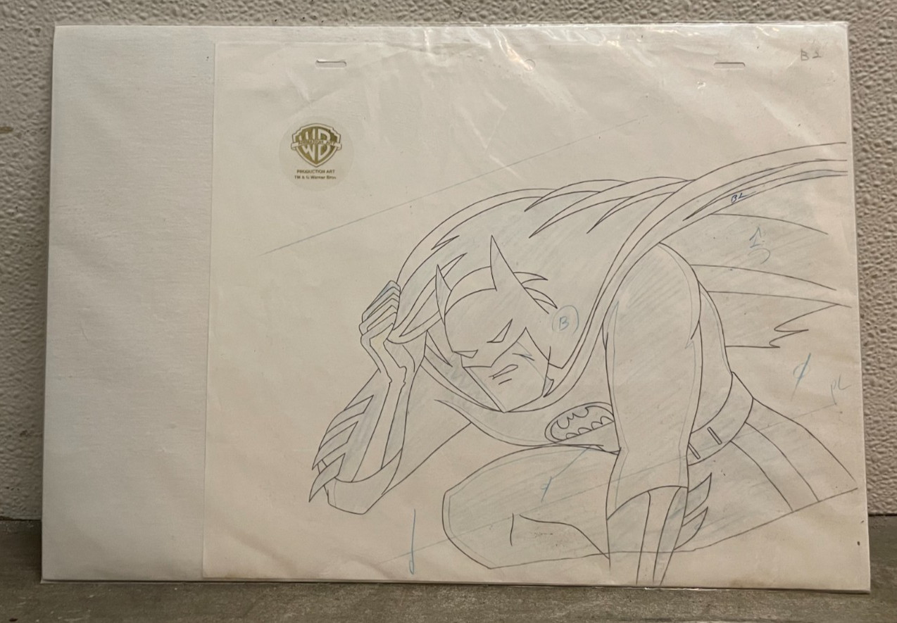 Batman the Animated Series BTAS ORIGINAL PRODUCTION DRAWING WB COA