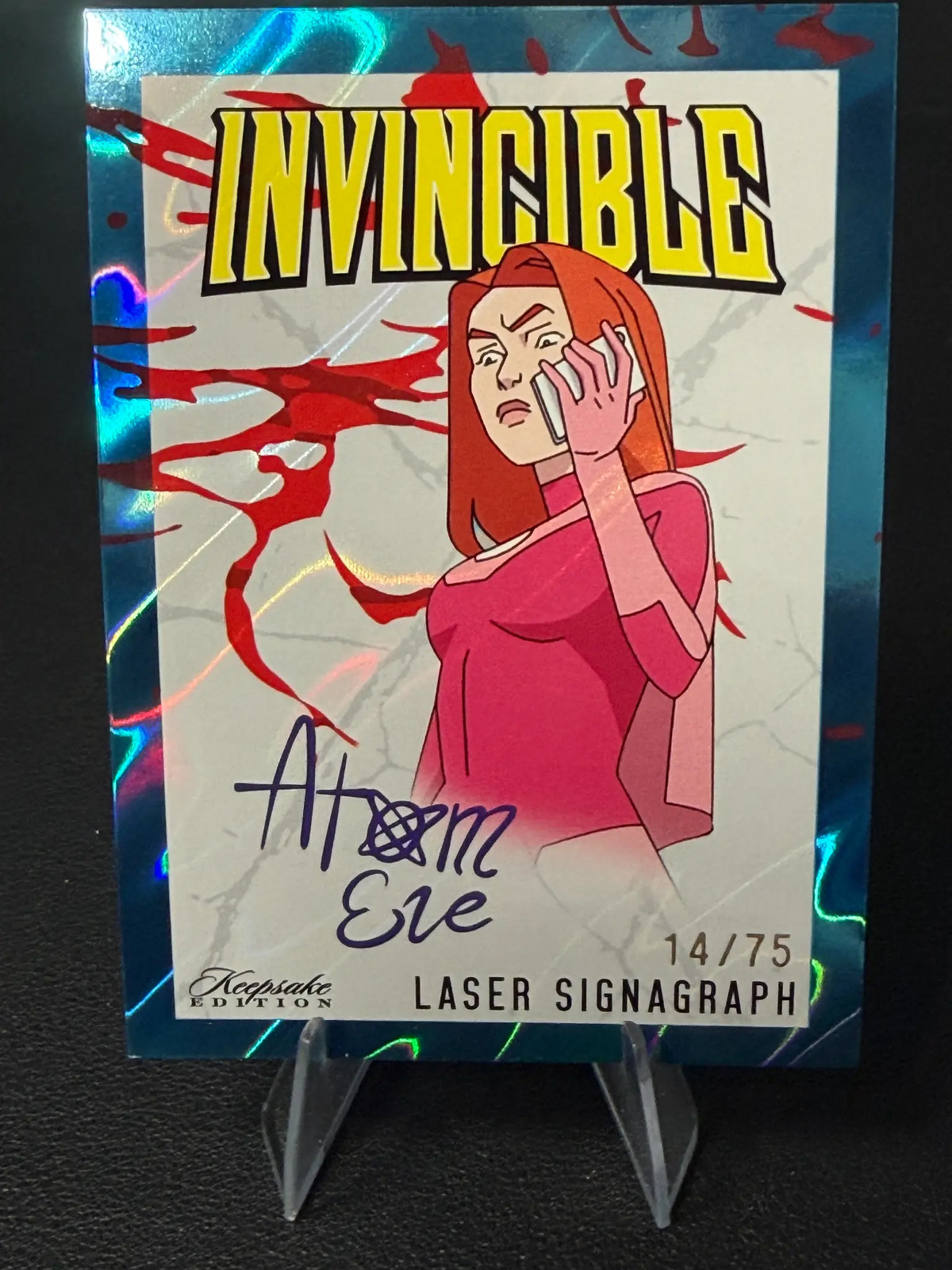2026 Invincible Atom Eve #322 Laser Signagraph 14/75 Free Pack Included