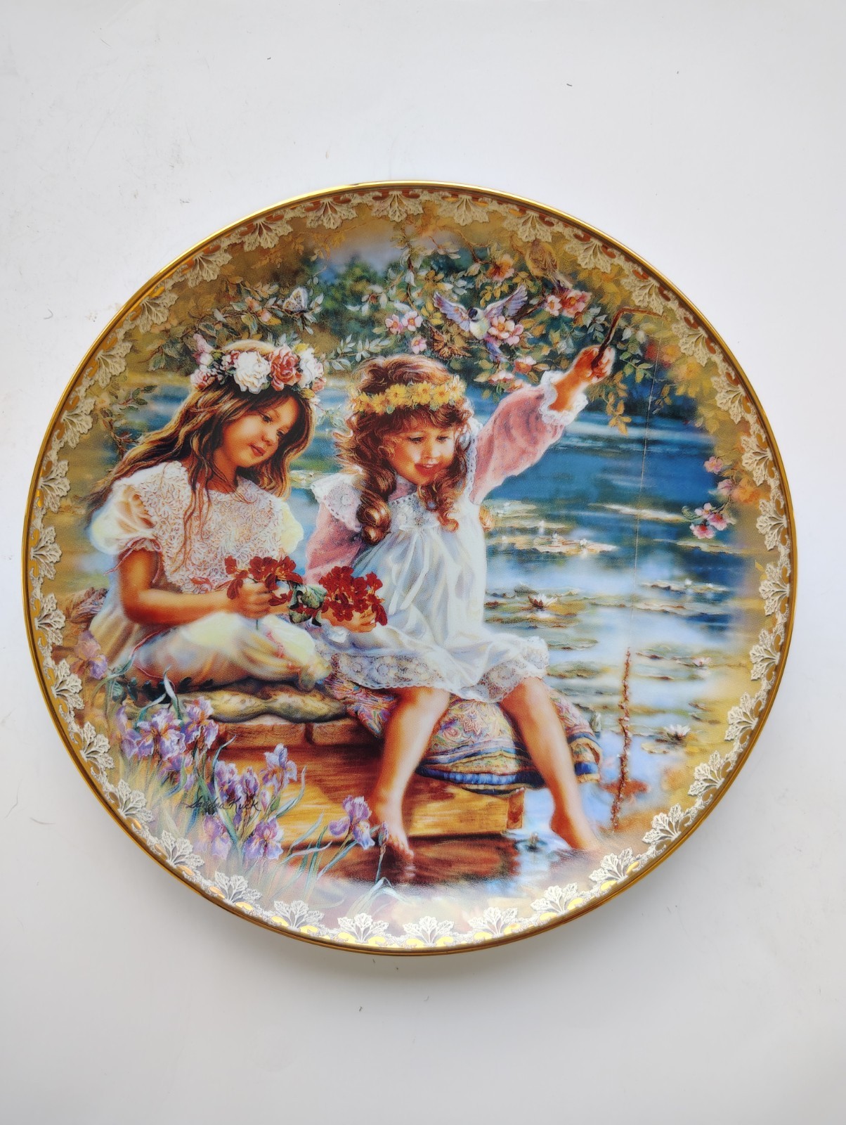 Timeless Treasure Plate #211 Sandra Kuck Bradford Exchange COA