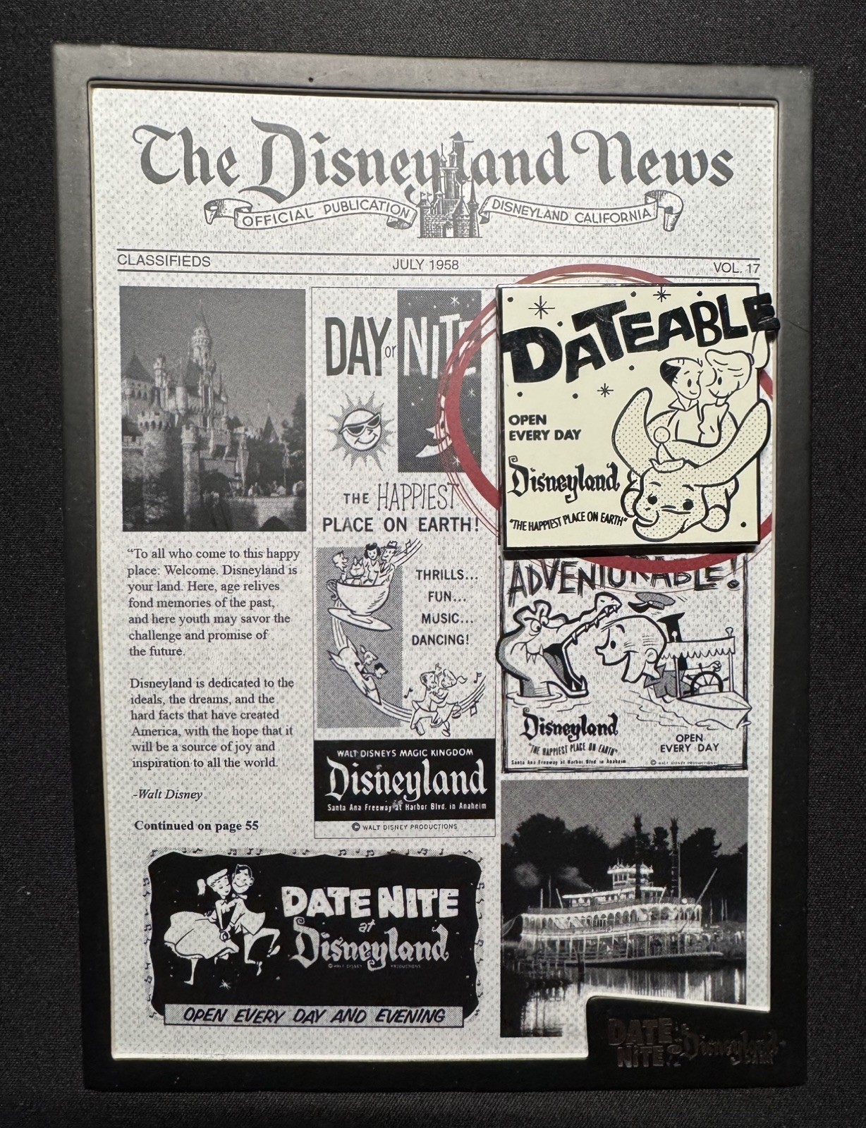 Disneyland Date Nite LE 250 Jumbo Pin with backing AP Exclusive 2016 Dumbo RARE