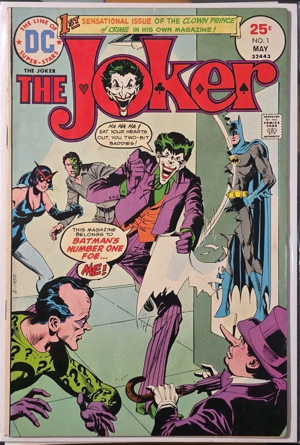 The Joker #1 (1975) Fine OB IMO See Pics 1st Solo Titled Joker Series DC Comics