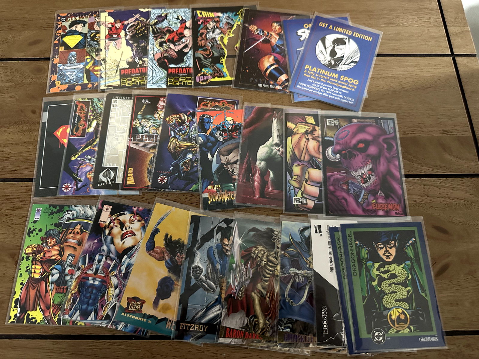 Comic Book related promo cards from mid-90s