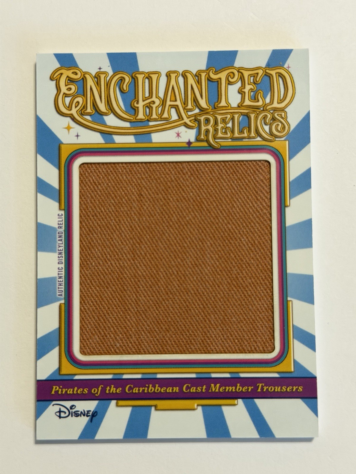 Disneyland 70th Enchanted Relic Pirates of the Caribbean Cast Trousers Topps