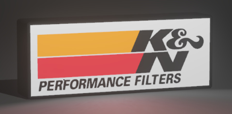 K&N Performance Filters LED Lighted Sign – Illuminated Garage Wall Décor – Auto