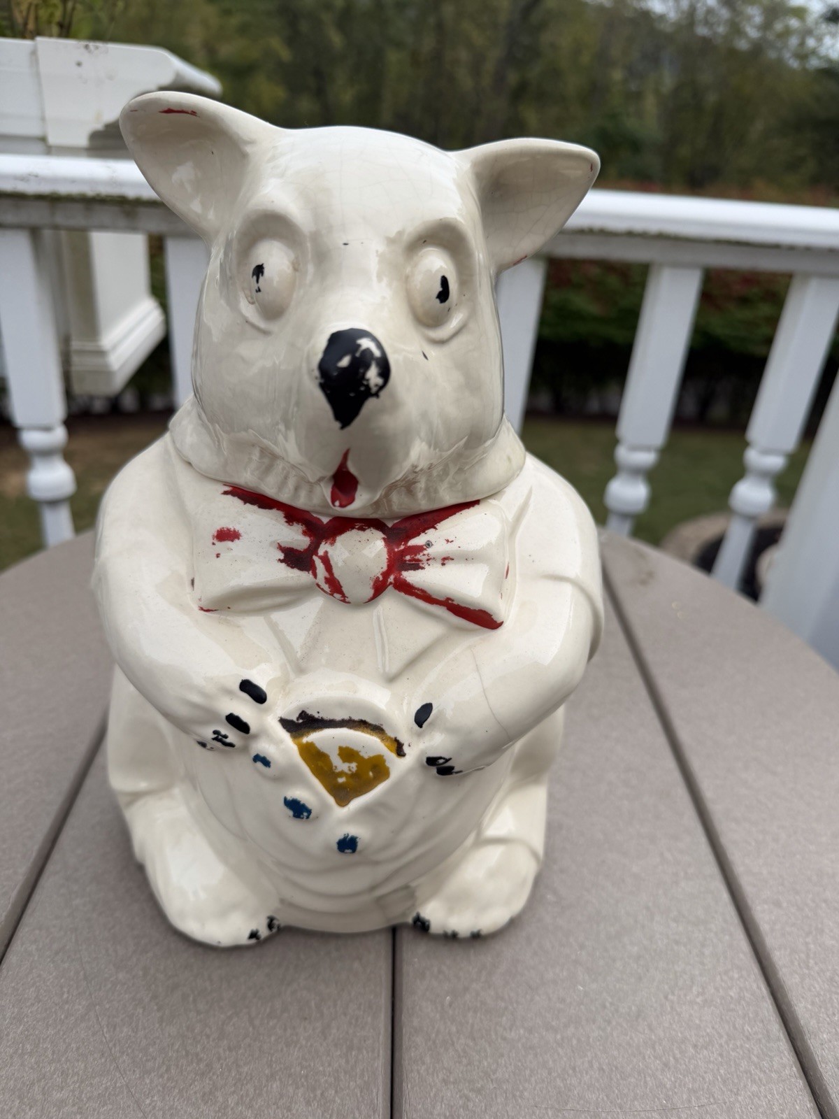 McCoy Vintage Rare Cookie Jar Ceramic 11” X 7