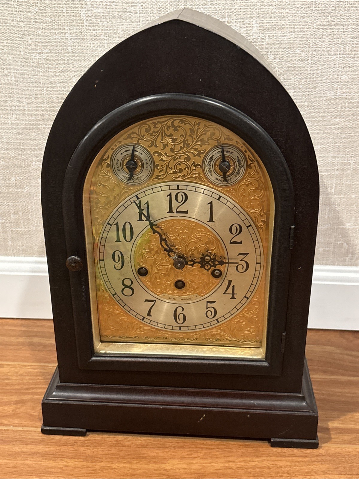 Seth Thomas Model #72 Westminster Chime Mantle Clock With 113 Movement - Runs