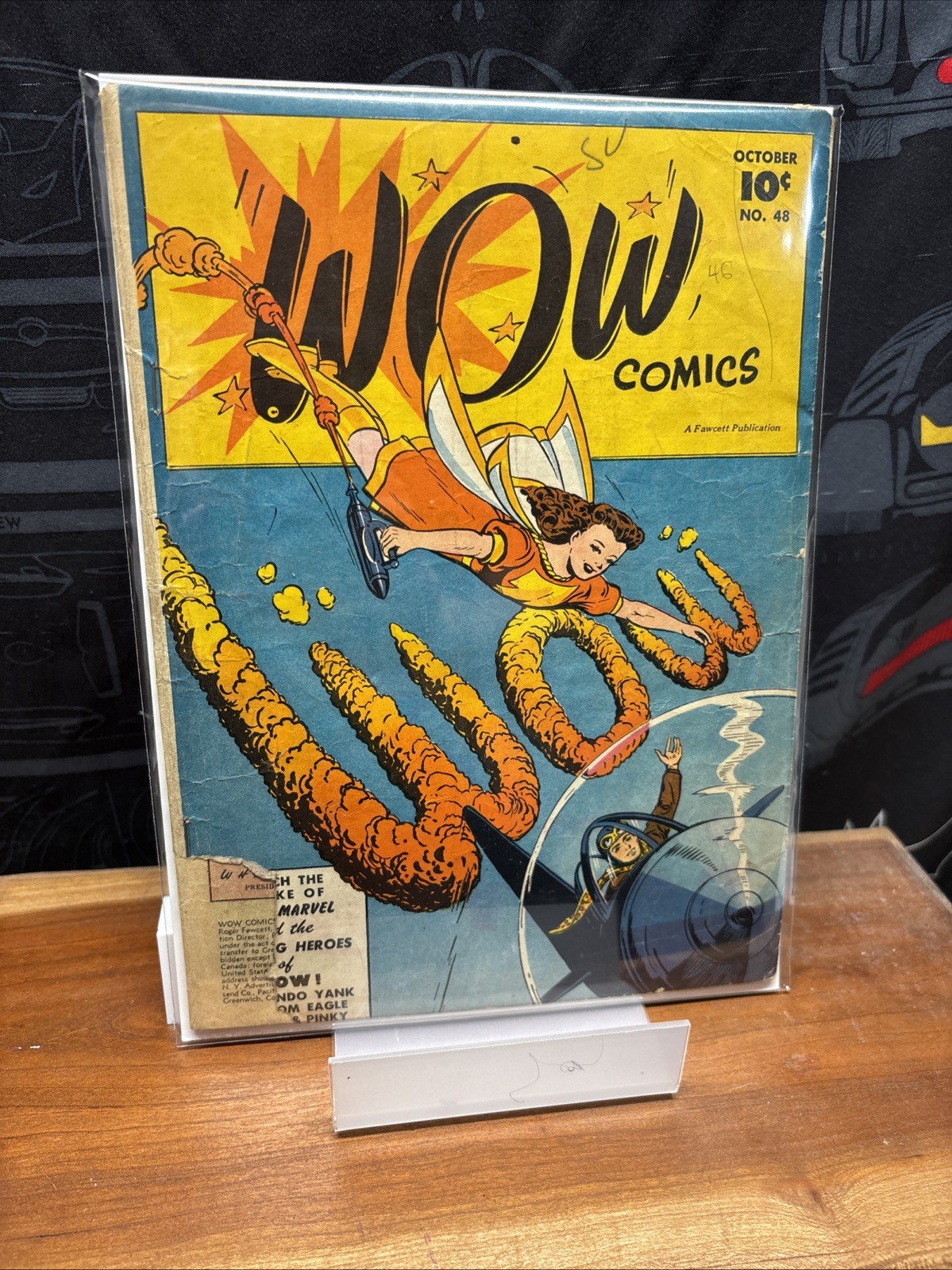 Wow Comics #48  Jack Binder Mary Marvel Cover Fawcett Pub. 1946 Gemini Shipped