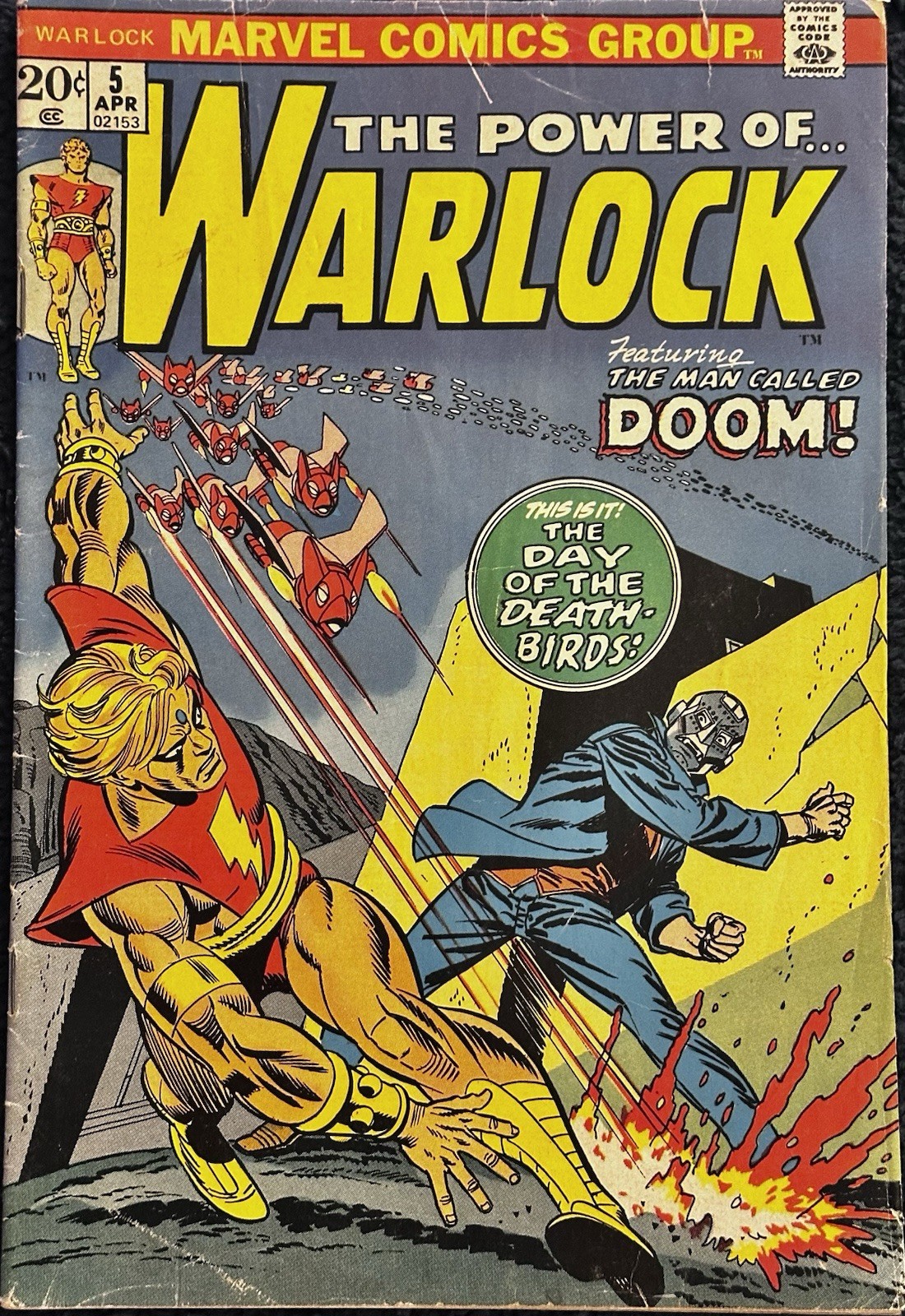 Marvel Comics Group The Power of Warlock #5 FN 6.0 1973 Bronze Age Doom Wow