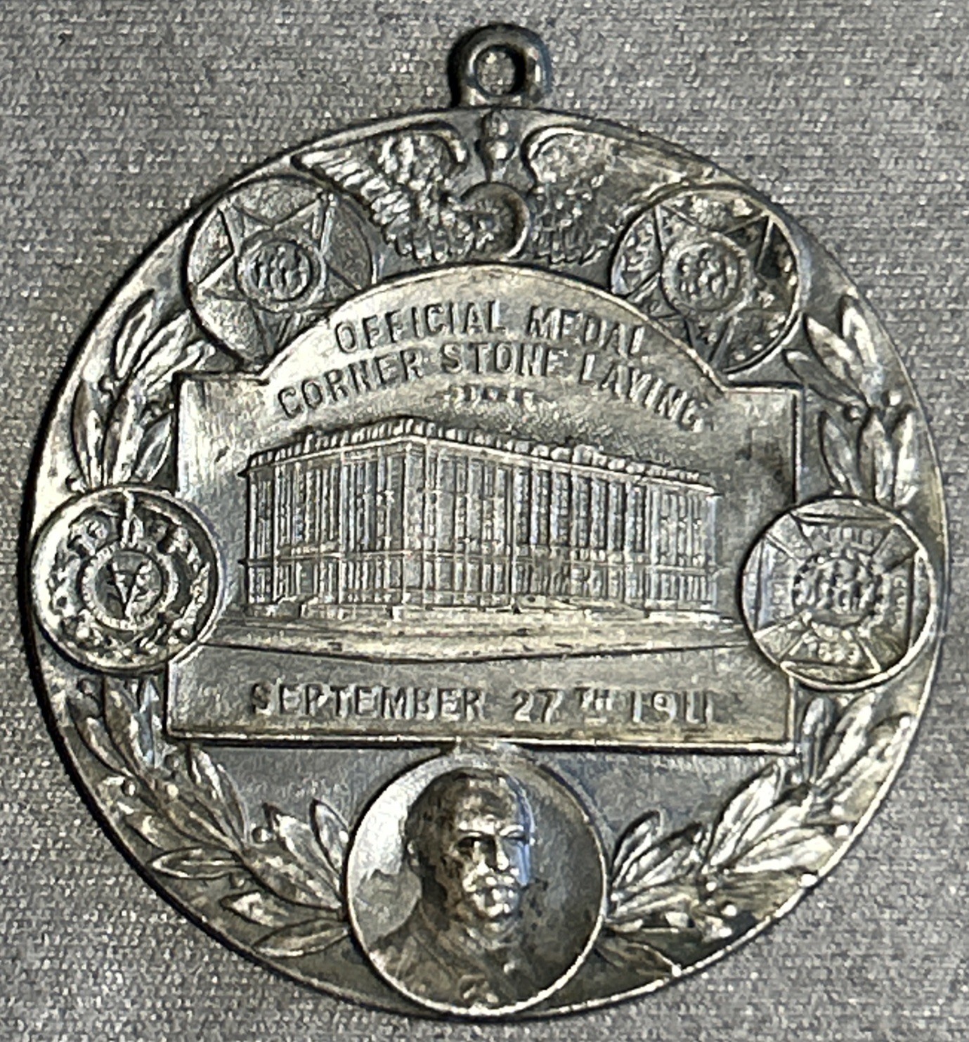 Kansas War of Rebellion Union Soldiers Dedication Medal 1911 President Taft