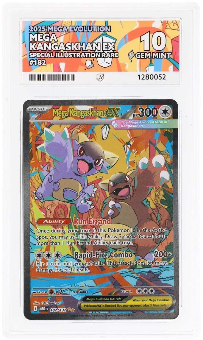 ACE PERFECT 10 Mega Kangaskhan EX 182/132 Pokemon Evolution Full Art Card SIR