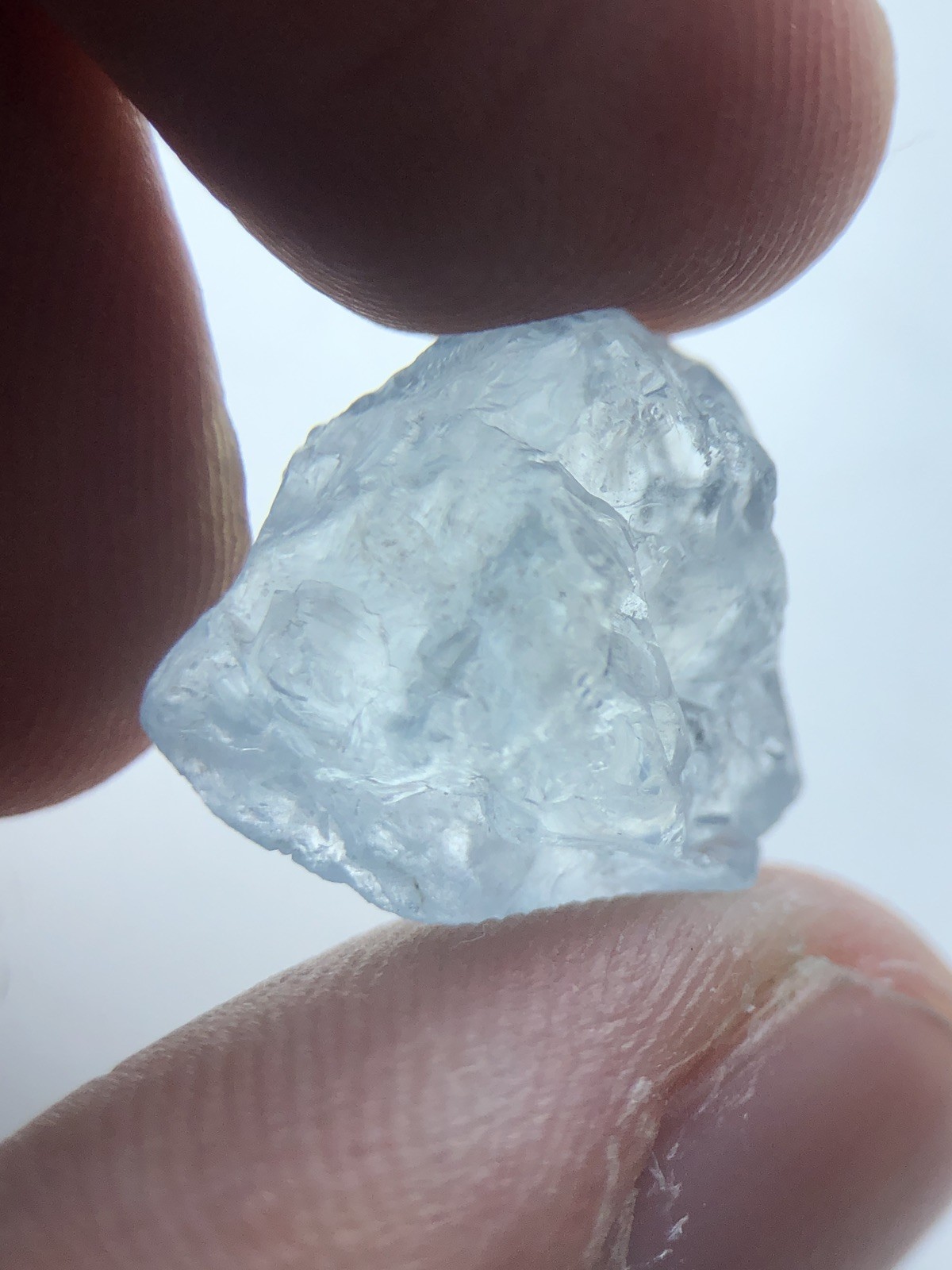 Natural Madagascar Aquamarine 8.60 Ct Light Blue Facet Rough – Single Stone