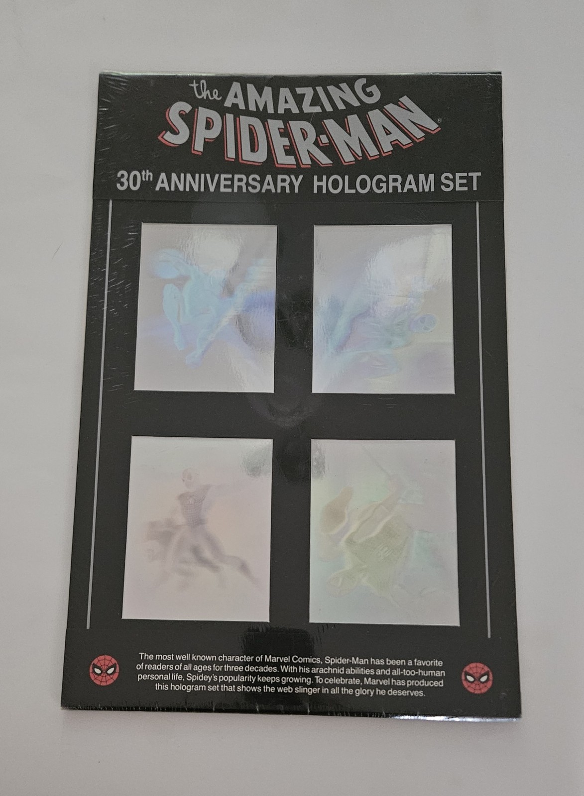 Vintage 1992 Amazing Spiderman 30th Anniversary Hologram Set NEW ~ Sealed 🔥