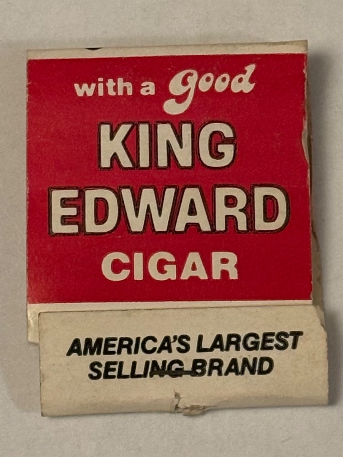 King Edward Full Matchbook Cigars Americas Largest Selling Brand Relax Vintage