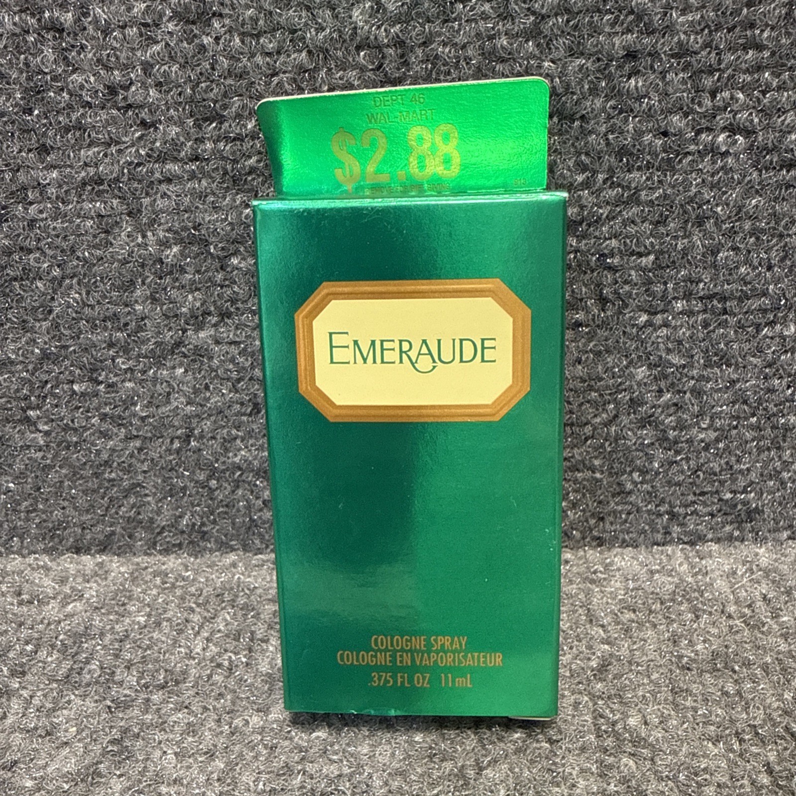 Vintage Coty Emeraude Cologne Spray .375 fl oz 11 ml Travel Size New with Box