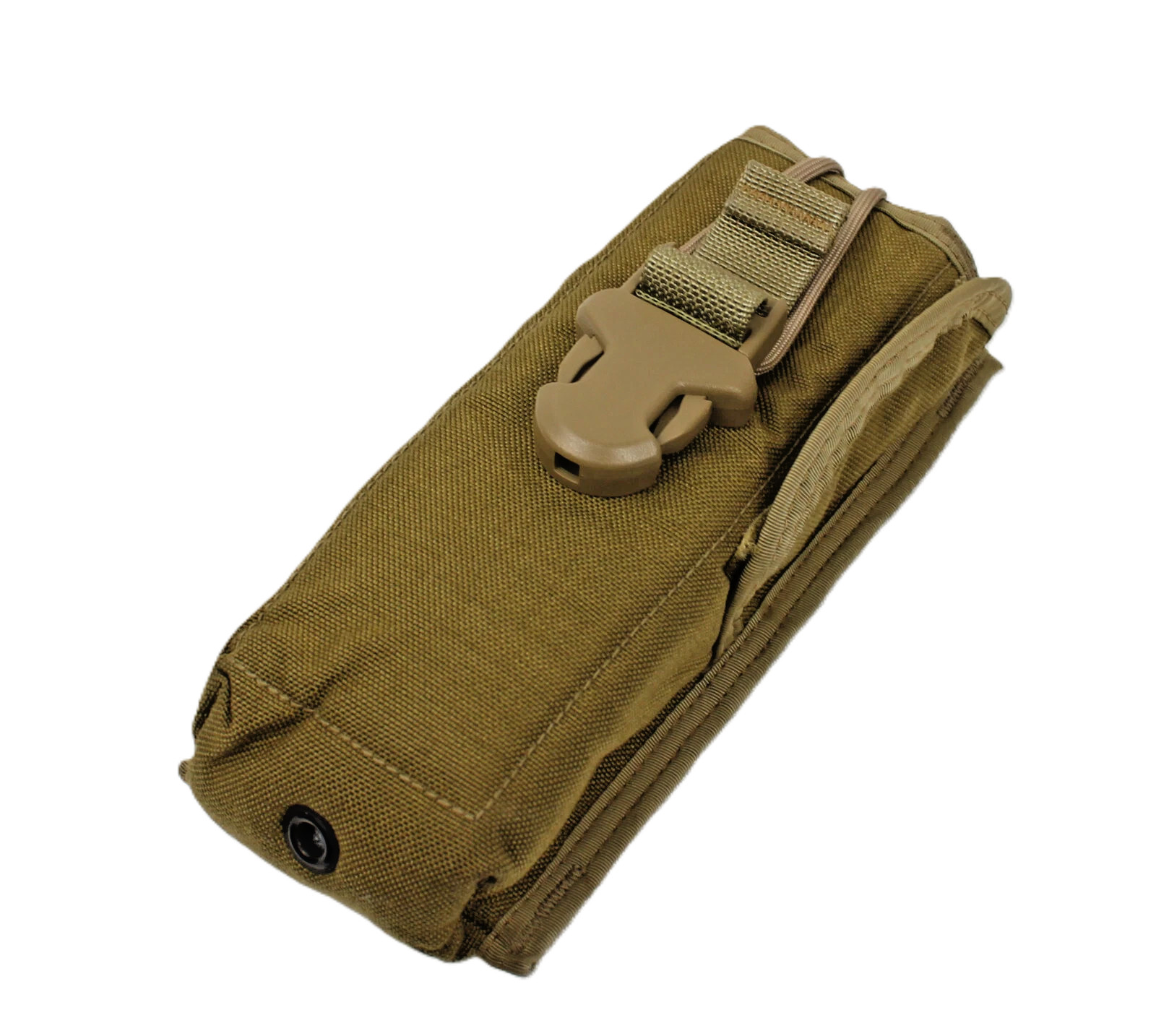 PRC MILITARY RADIO POUCH HOLDER MOLLE FALCON HARRIS MBITR COYOTE MADE USA NOS