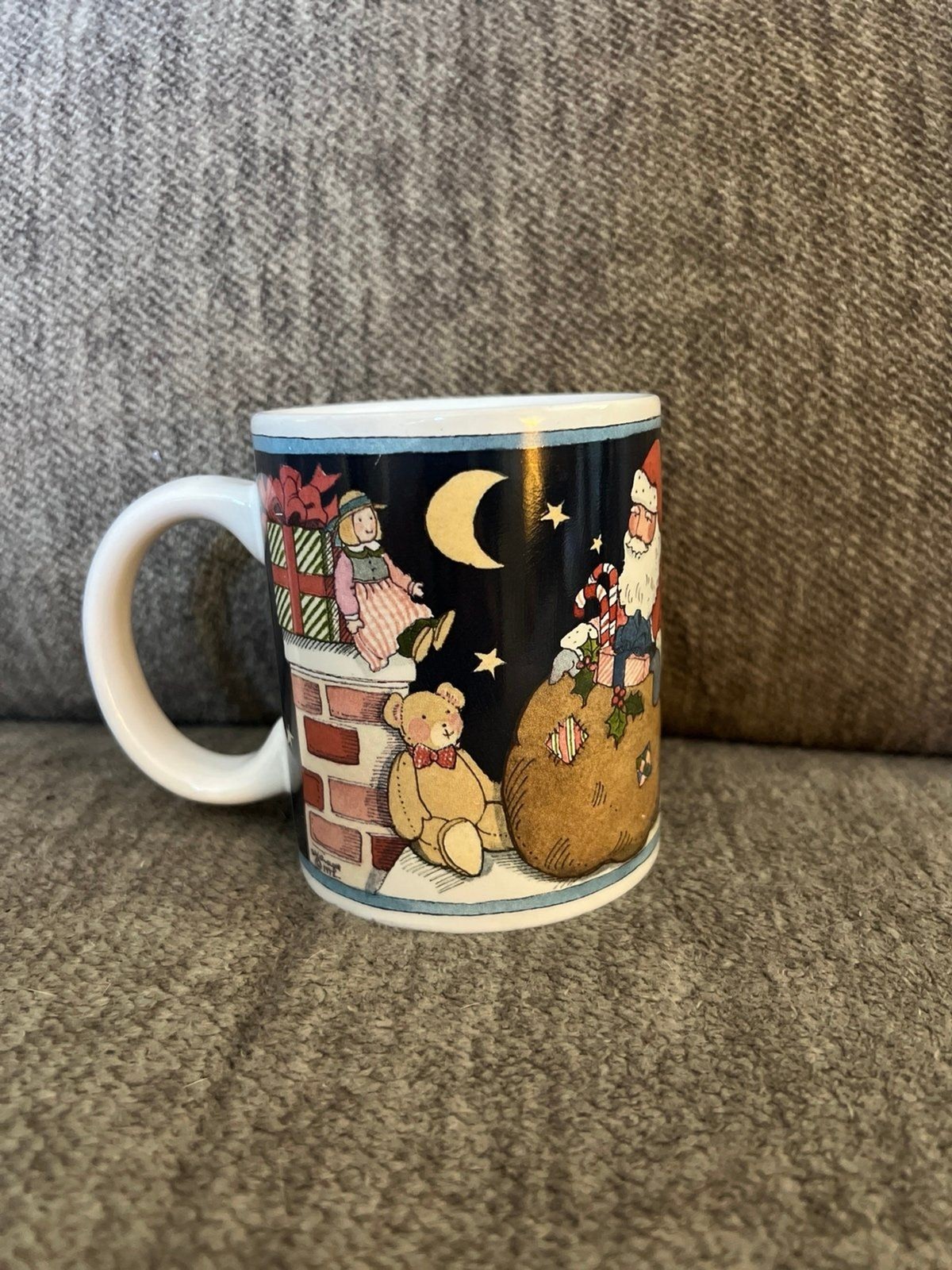 Vintage 1997 Susan Winget Certified International Santa Mug 1992 Art