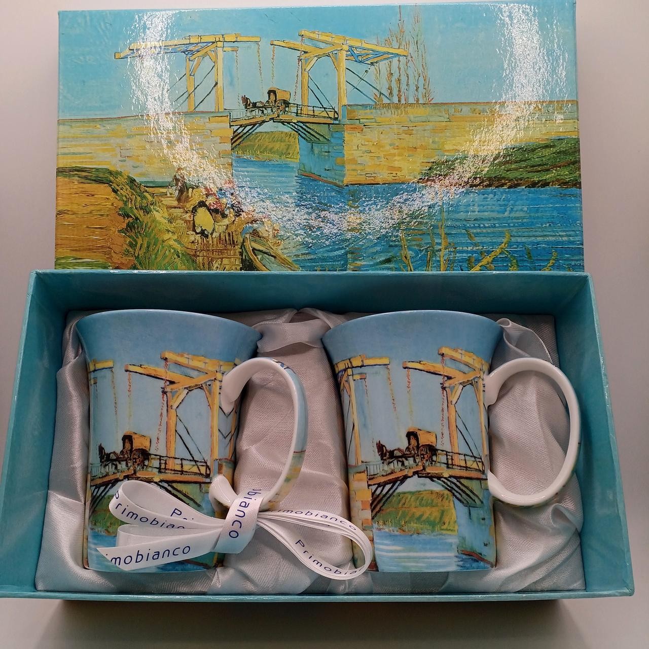 Primo Bianco Art Collection Van Gogh Drawbridge Pair Mug