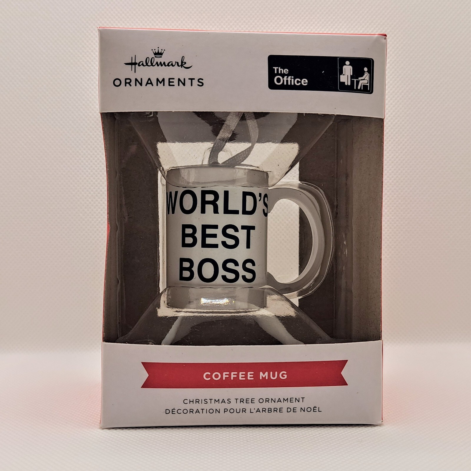 Hallmark Ornament THE OFFICE Worlds Best Boss Coffee Mug Great Bosses Day Gift