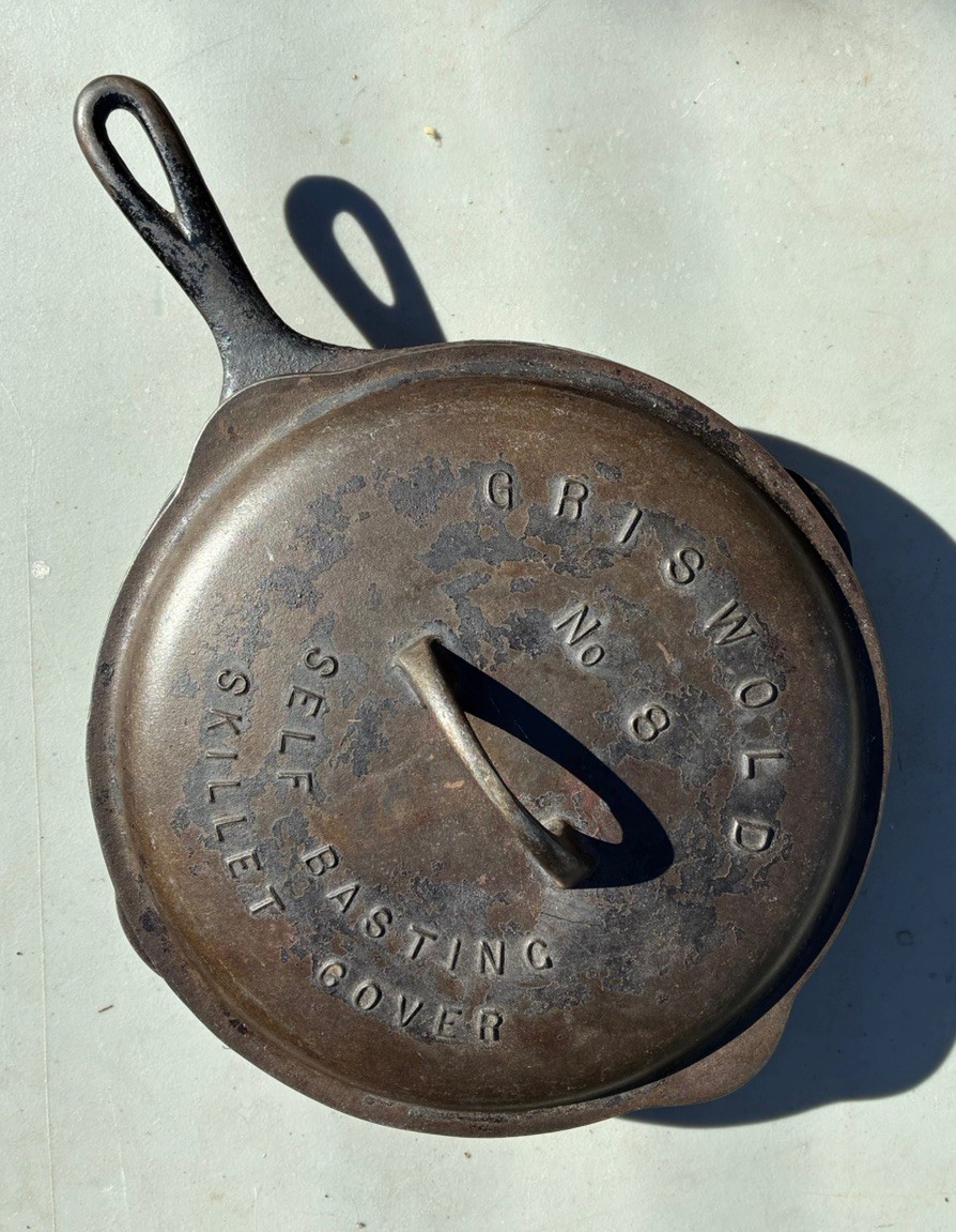 Griswold Cast Iron #8 Slant EPU Logo Skillet