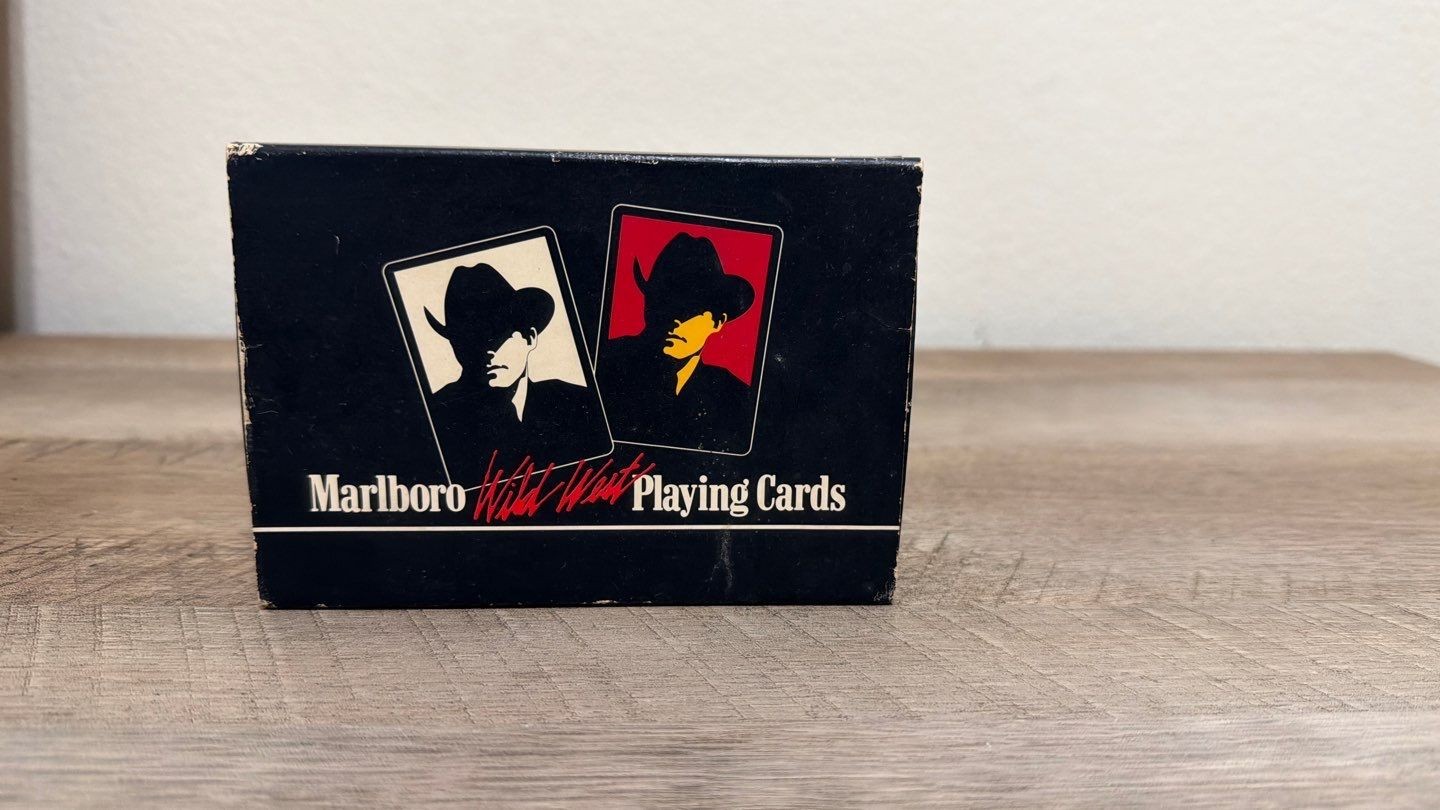 Vintage 1991 Marlboro Cigarette Man Wild West Playing Cards 2 Decks - Sealed