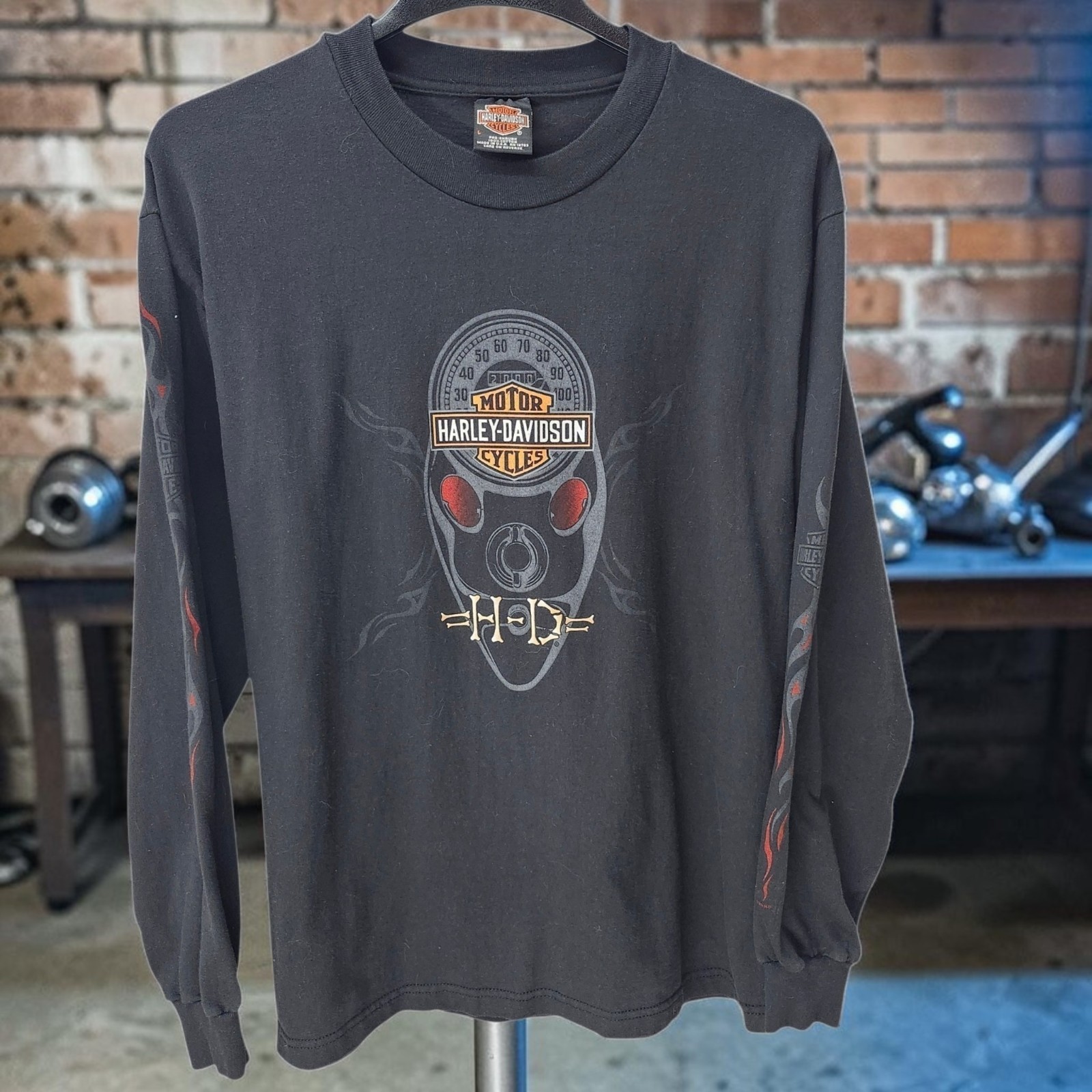 VTG 99 Harley Davidson Steel Chattanooga TN T-Shirt Mens Large Hanes Beefy T