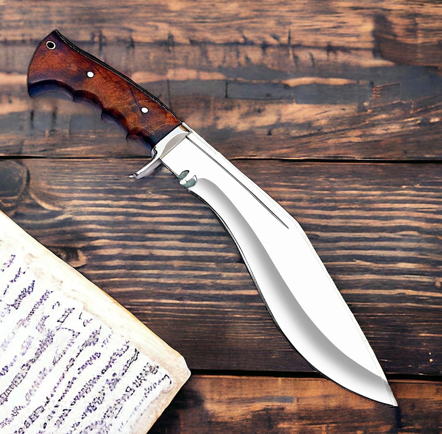 Custom Handmade D2 Steel 16 Inches Kukri Knife , Camping Knife , Outdoor Knife