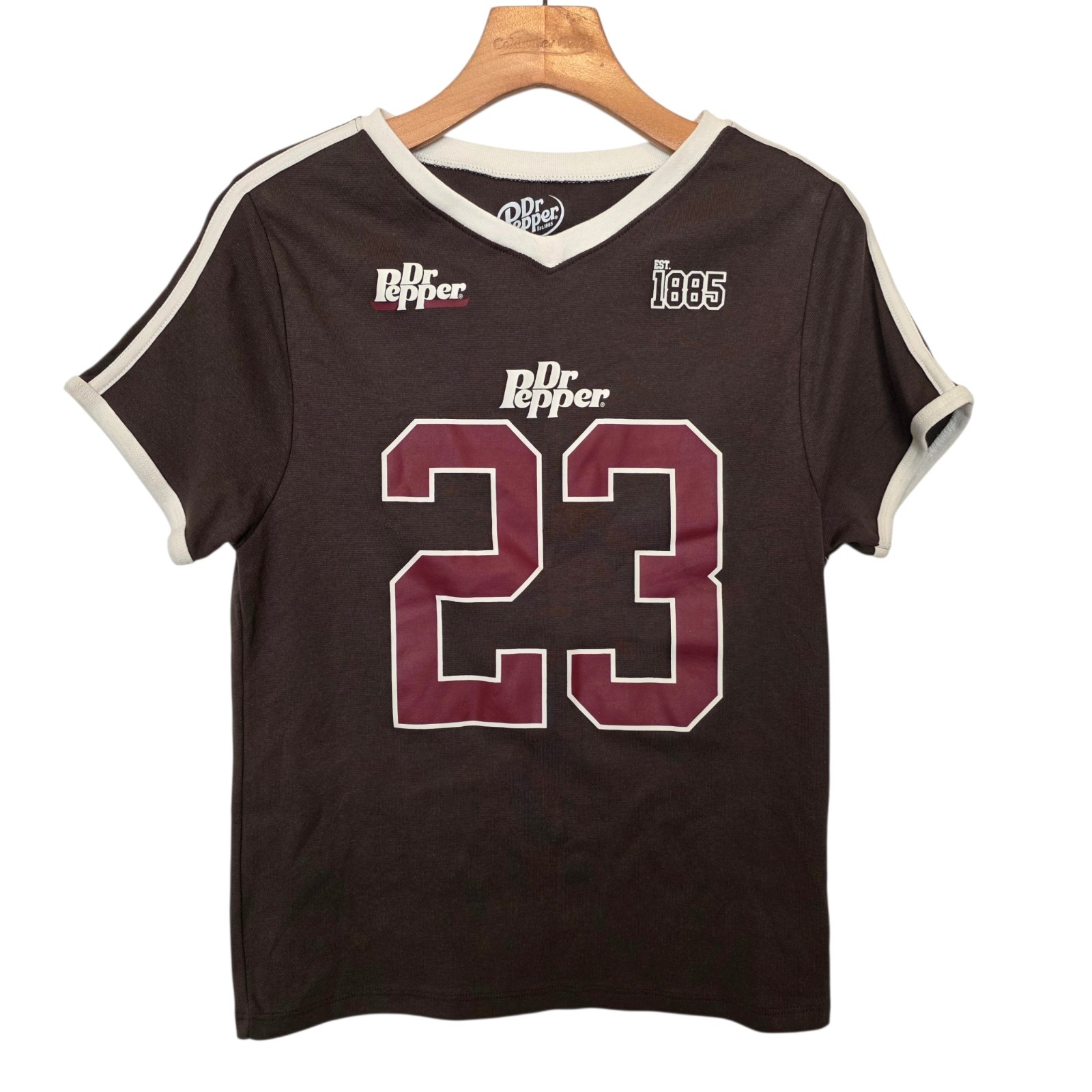 Dr Pepper #23 Team Jersey Style Shirt Juniors L Promotional Rare NWOT