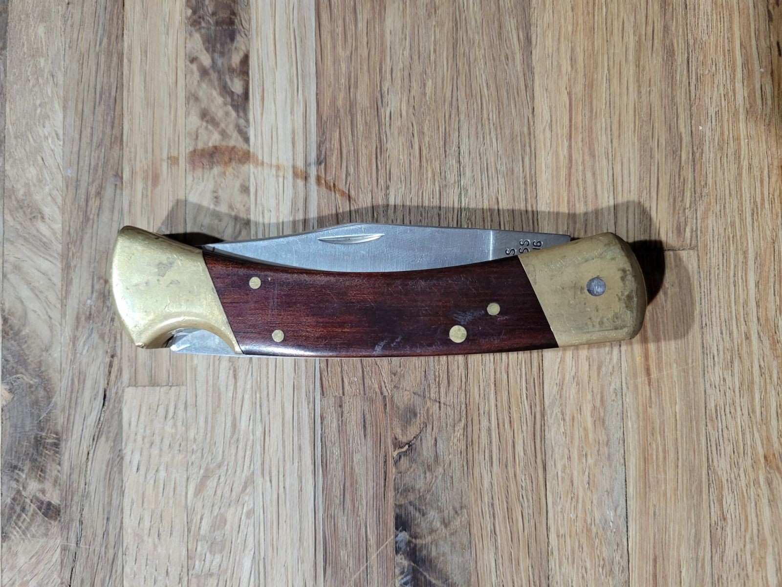 Vtg Sears Knife #95416 Folding Single Stainless Blade USA